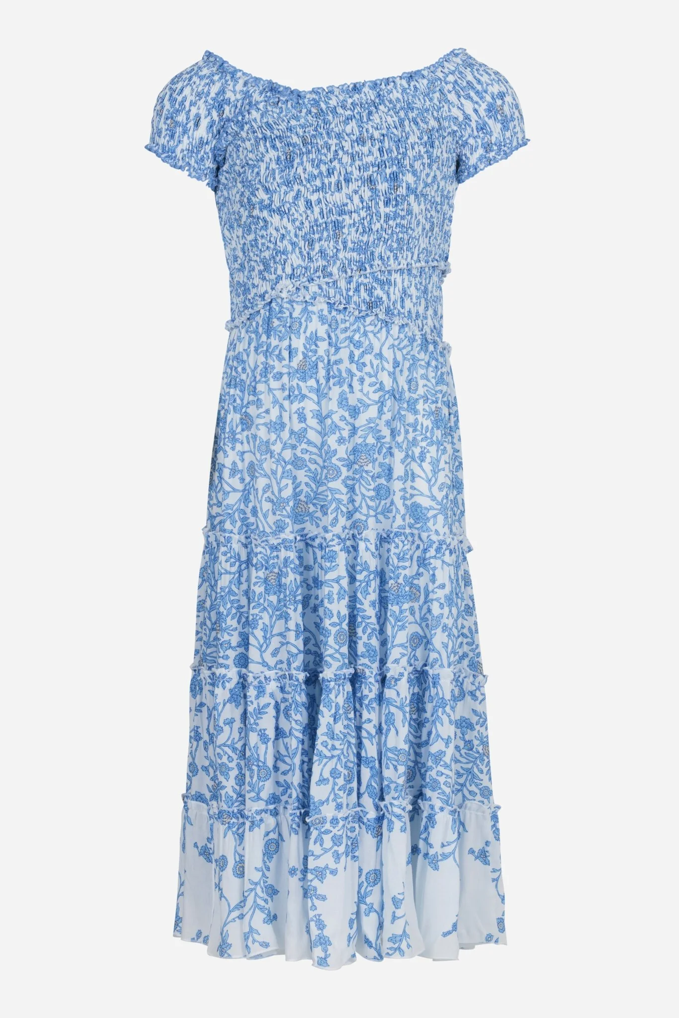 Long Dress Soledad for girls - Blue Lazuli