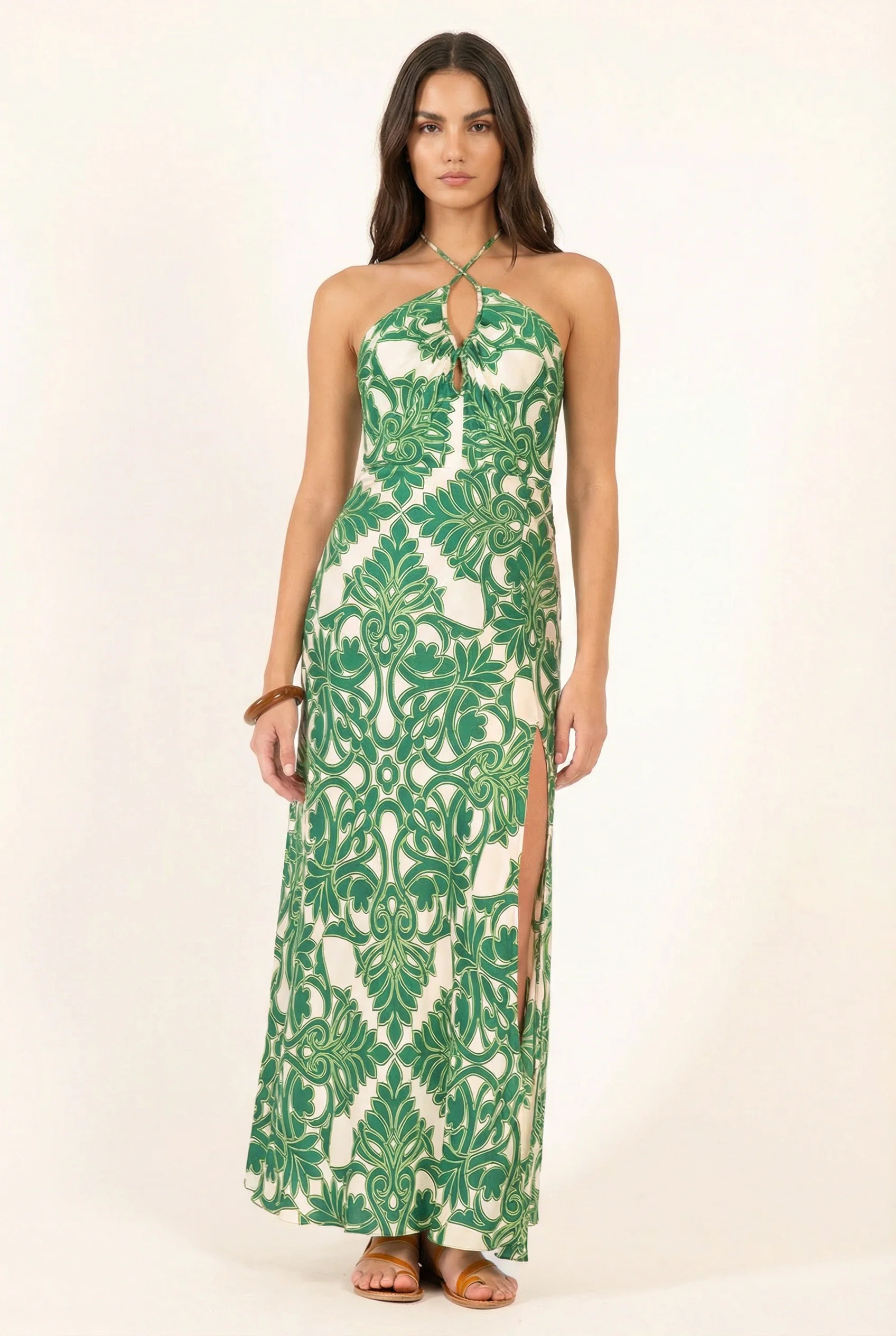 Long Dress Stella - Green Mantra