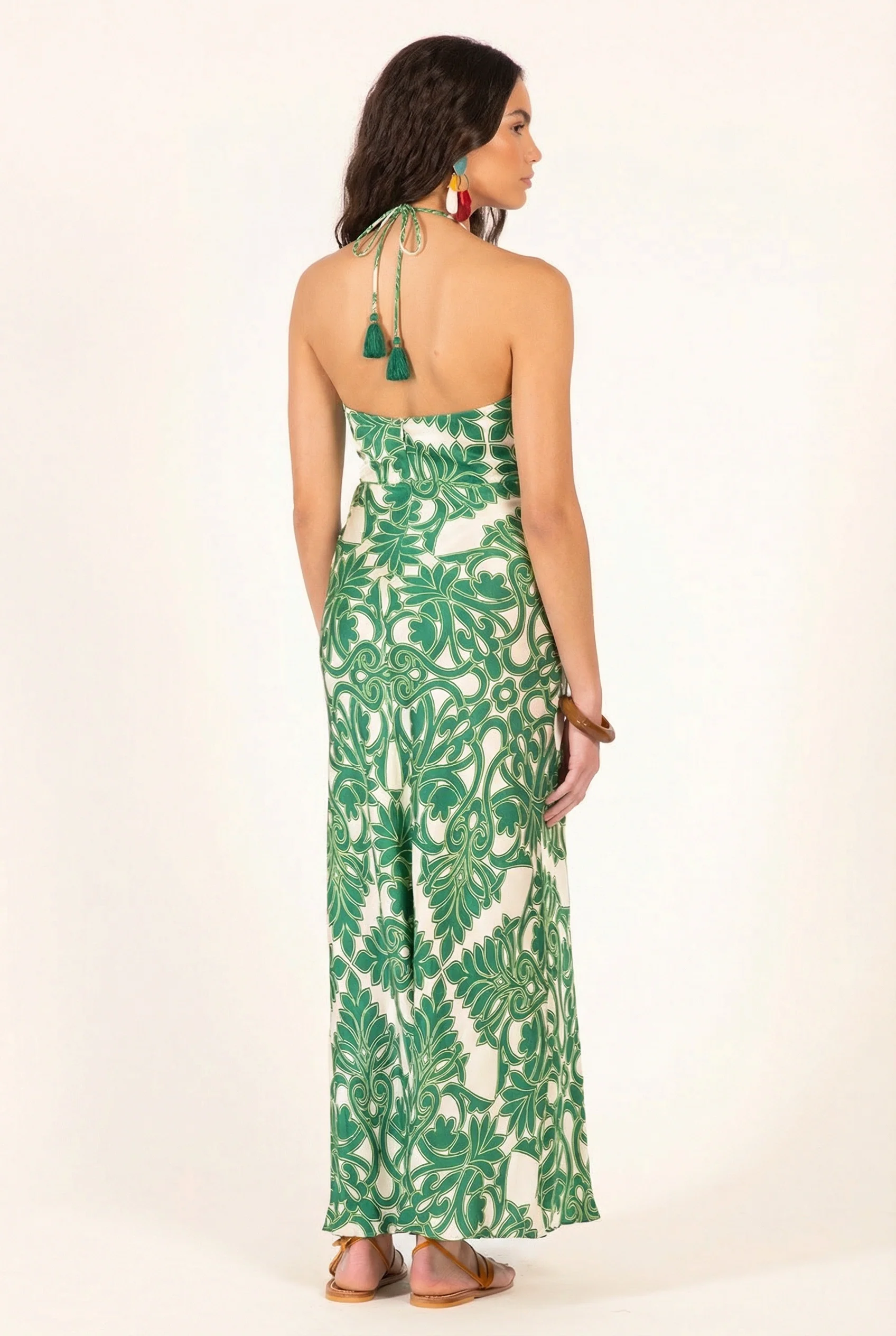 Long Dress Stella - Green Mantra - Image 4