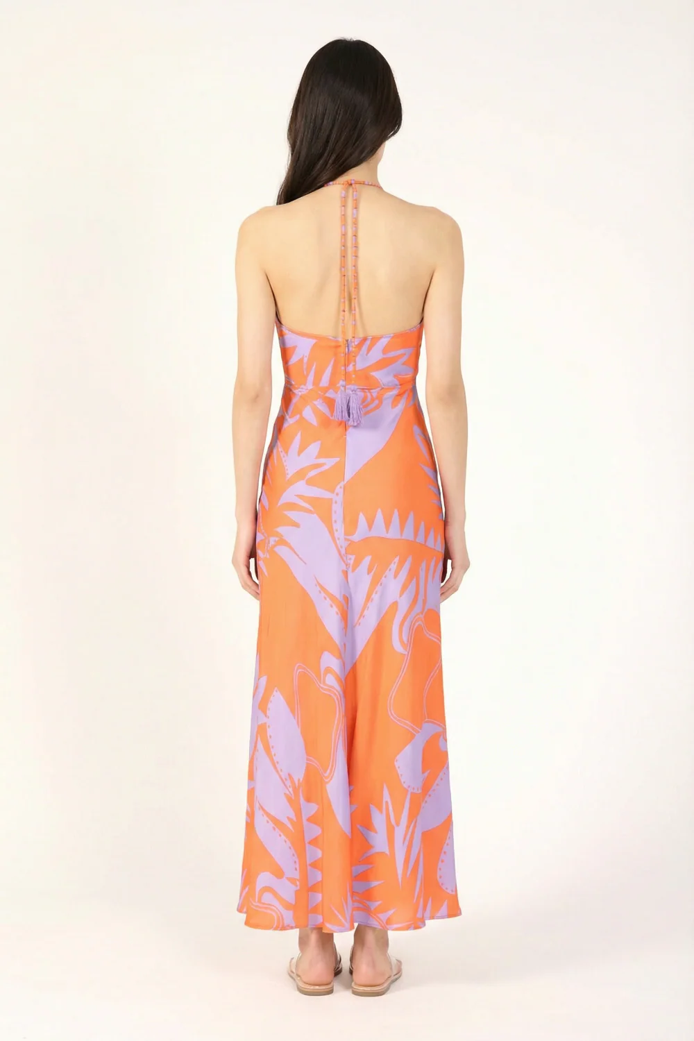Long Dress Stella - Orange Oasis - Image 4