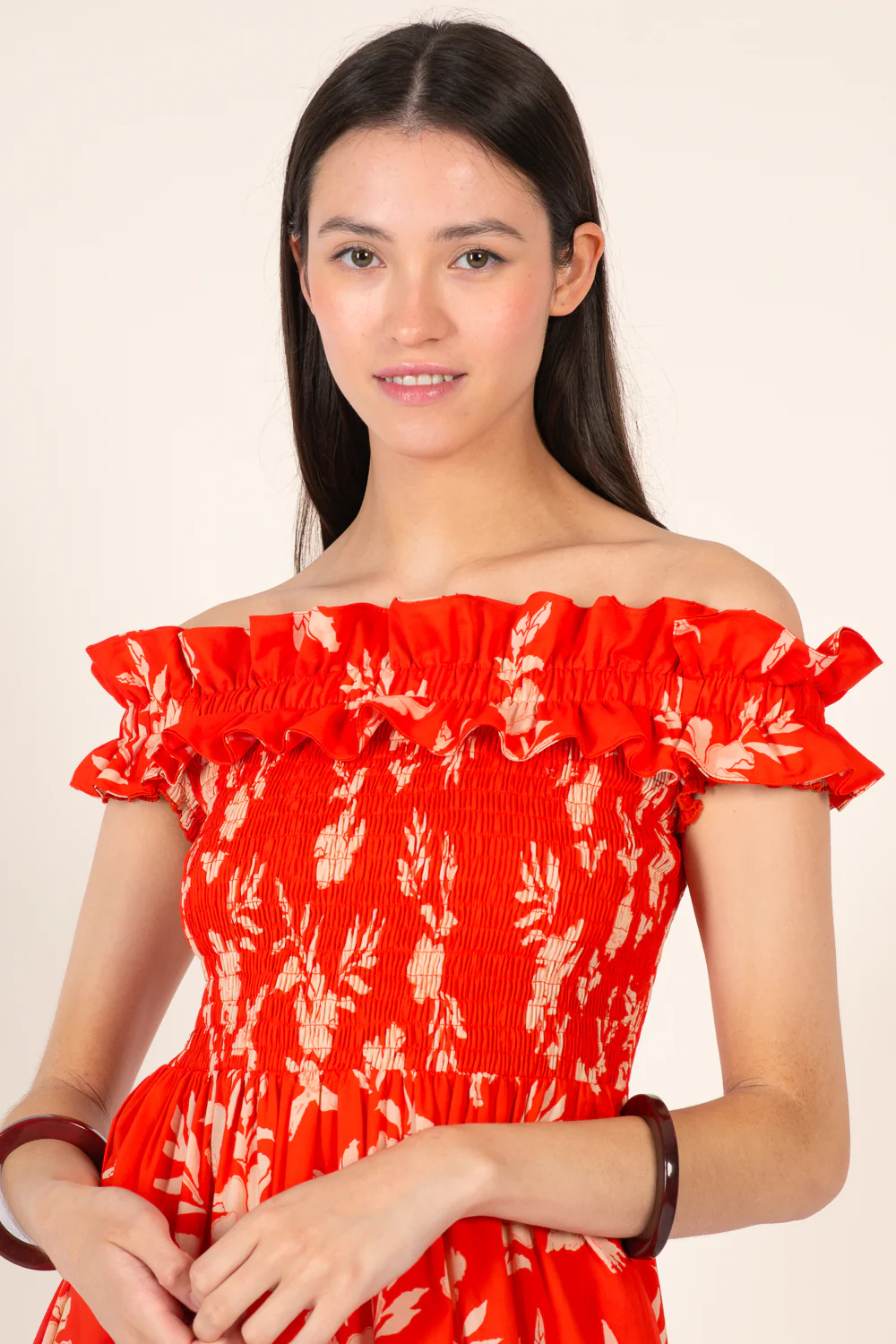 Long Dress Suzanne - Coral Palm Beach - Image 2