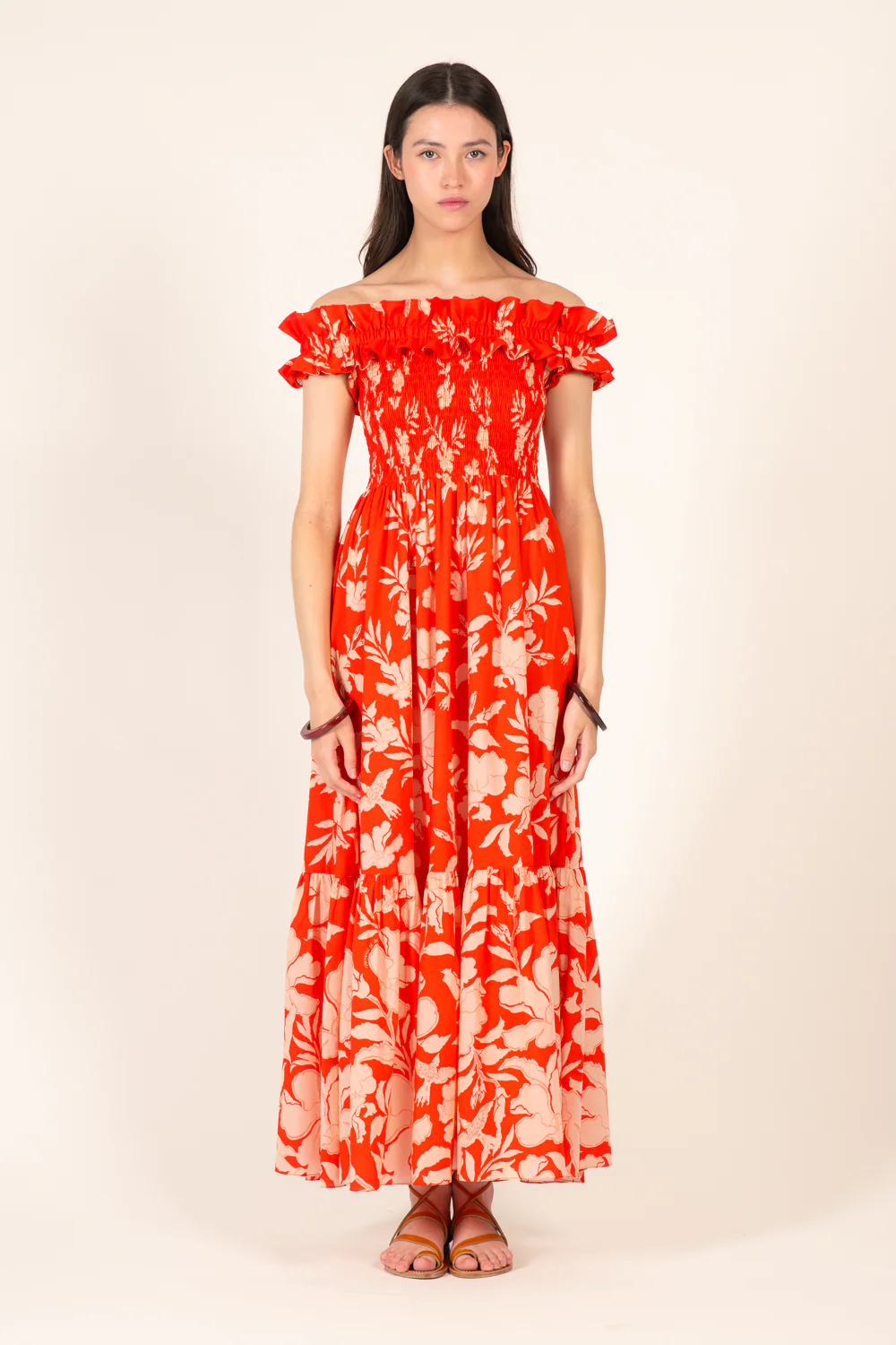 Long Dress Suzanne - Coral Palm Beach - Image 3