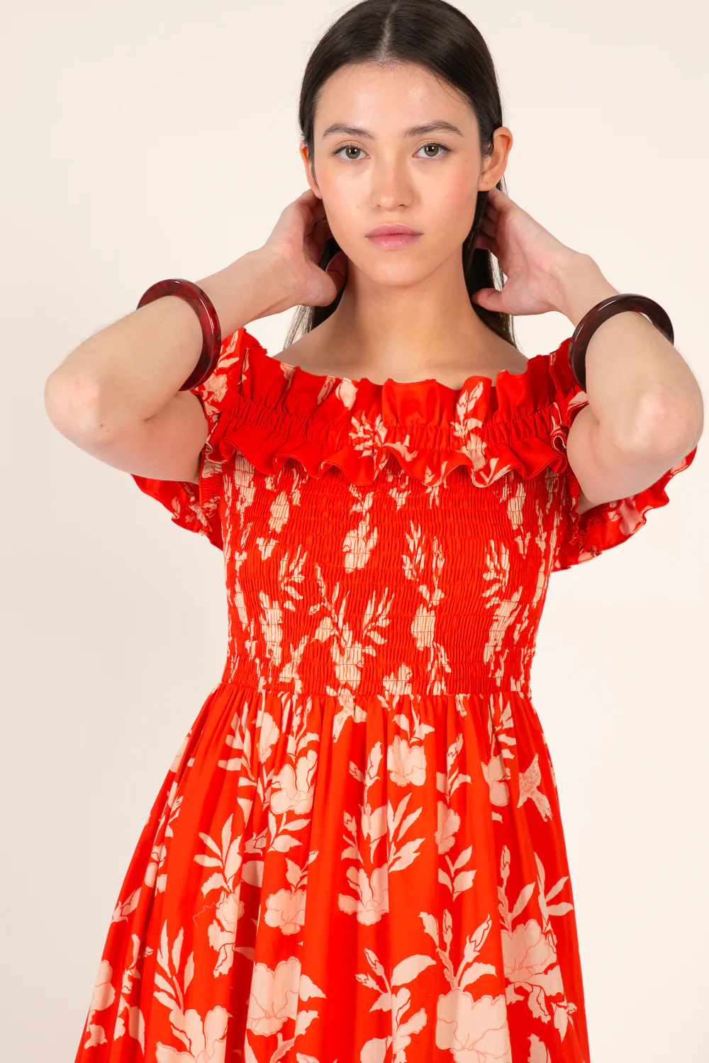Long Dress Suzanne - Coral Palm Beach - Image 4