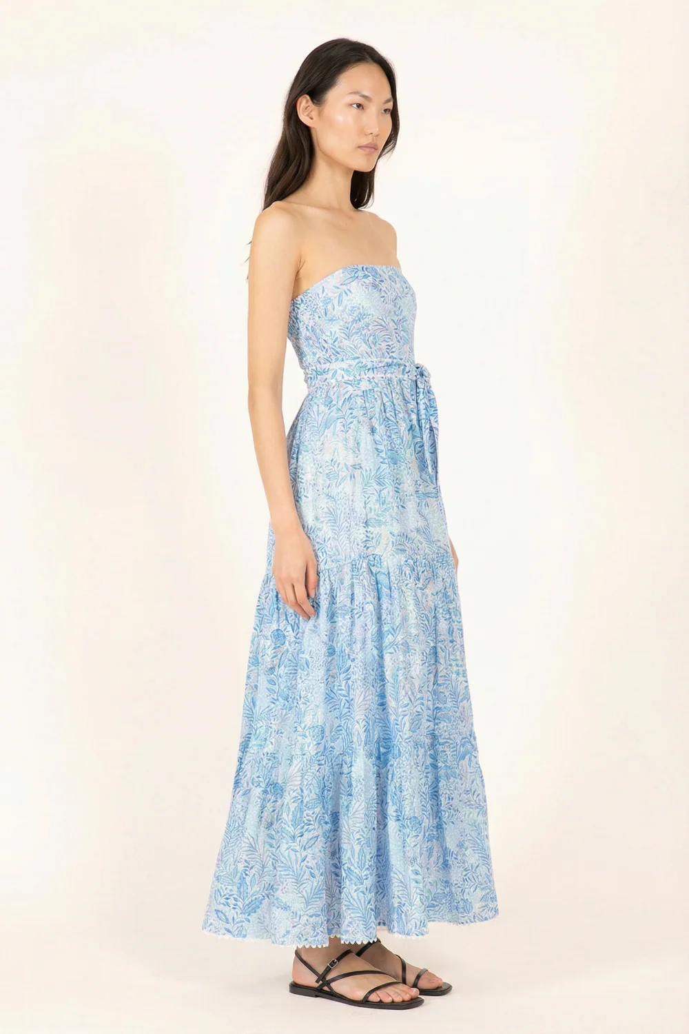Long Dress Thelma - Blue Palmarosa - Image 2
