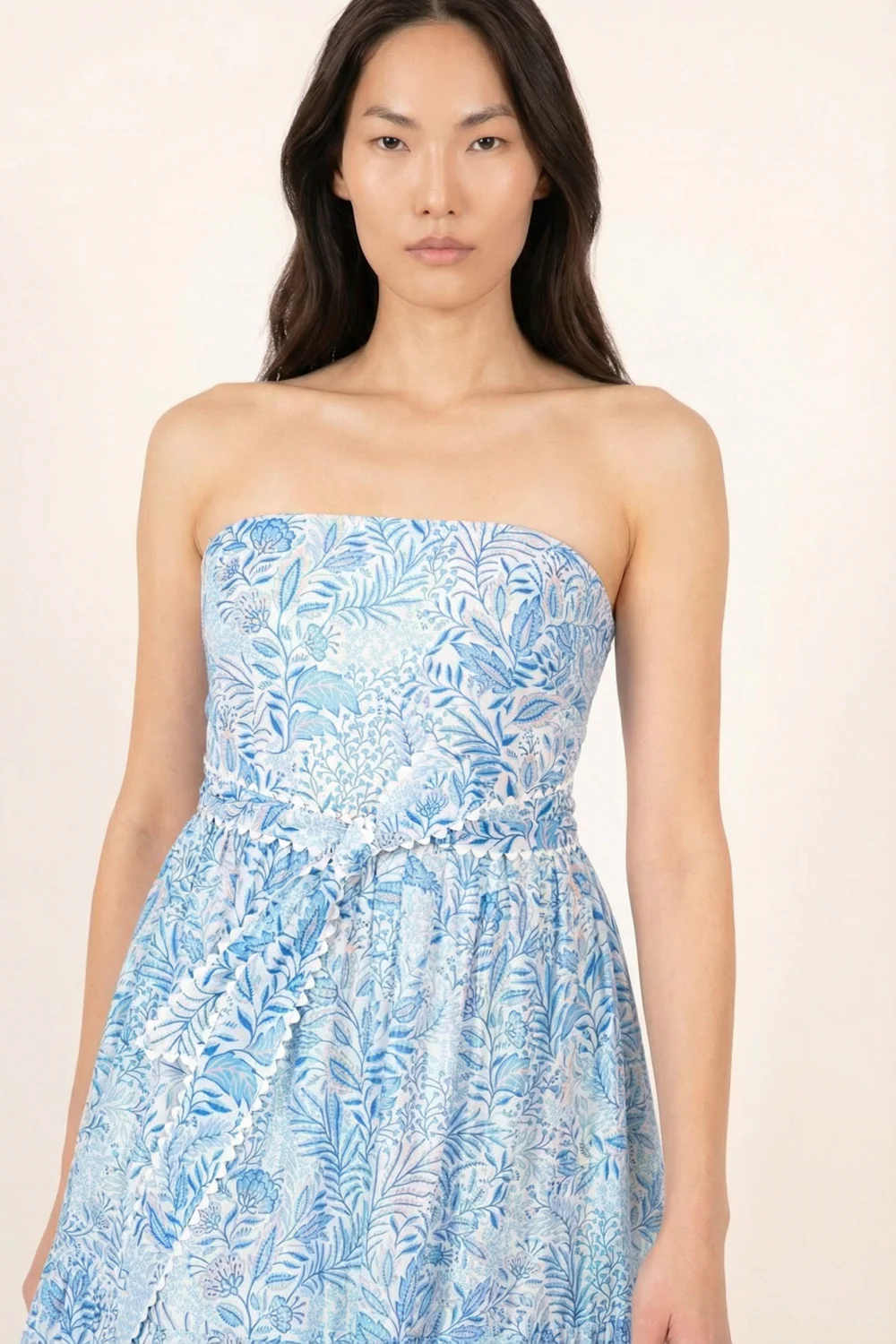 Long Dress Thelma - Blue Palmarosa - Image 3