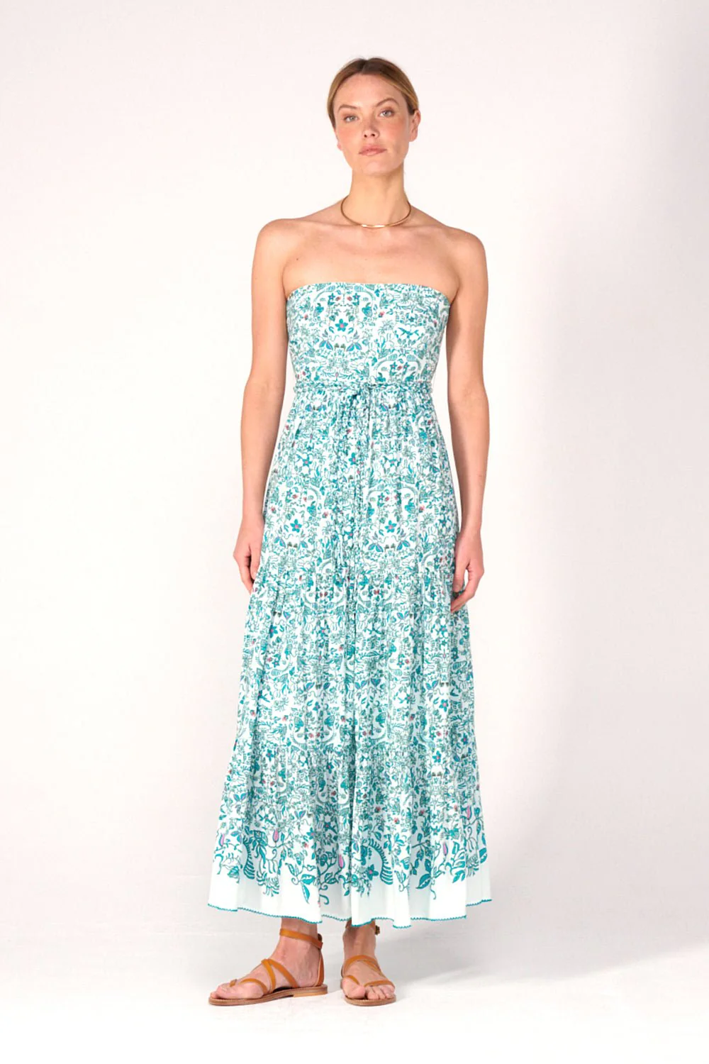 Long Dress Thelma - Green Tiare - Image 2