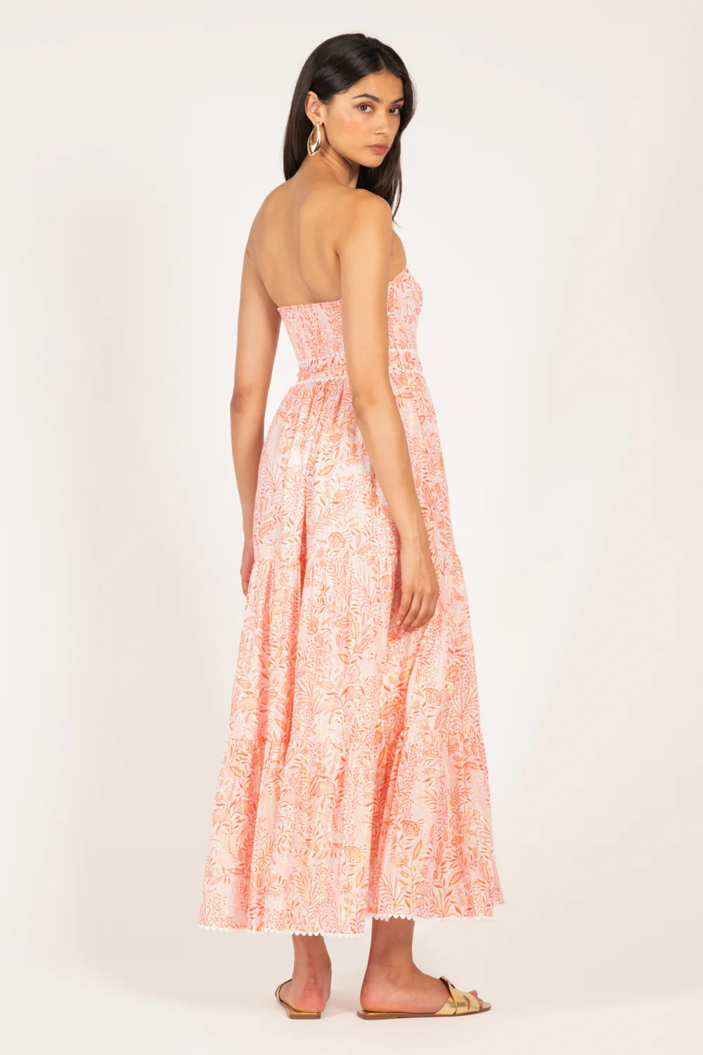 Long Dress Thelma - Orange Palmarosa - Image 4
