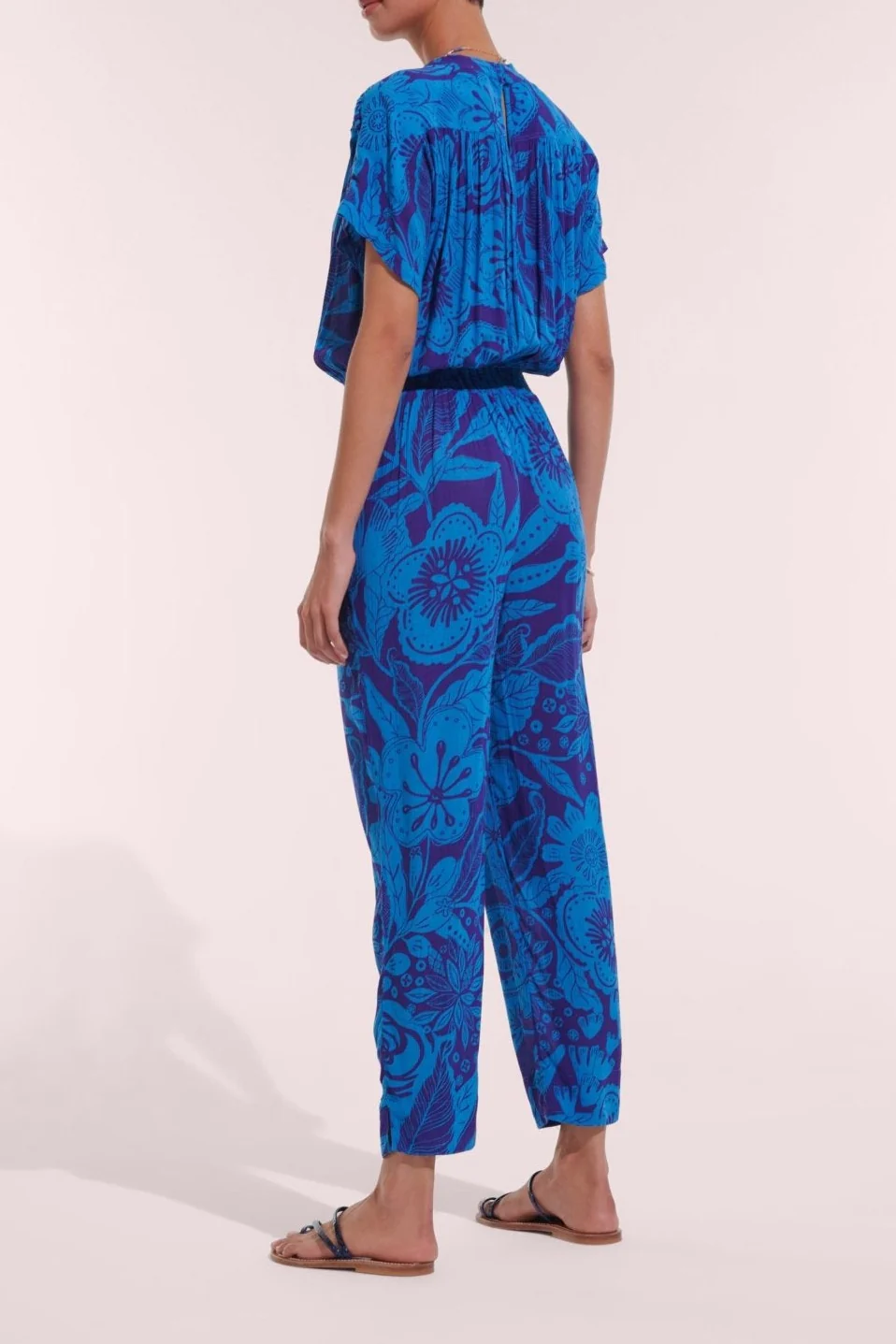 Long Jumpsuit Becky - Blue Gauguin - Image 3
