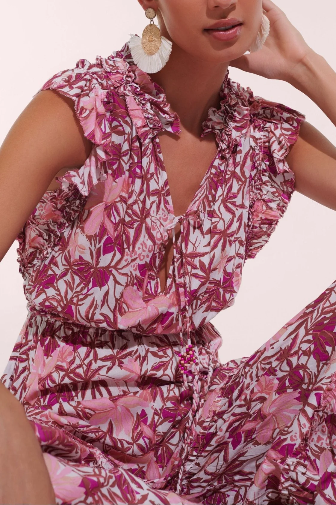 Long Jumpsuit Belene - Pink Orchid - Image 3