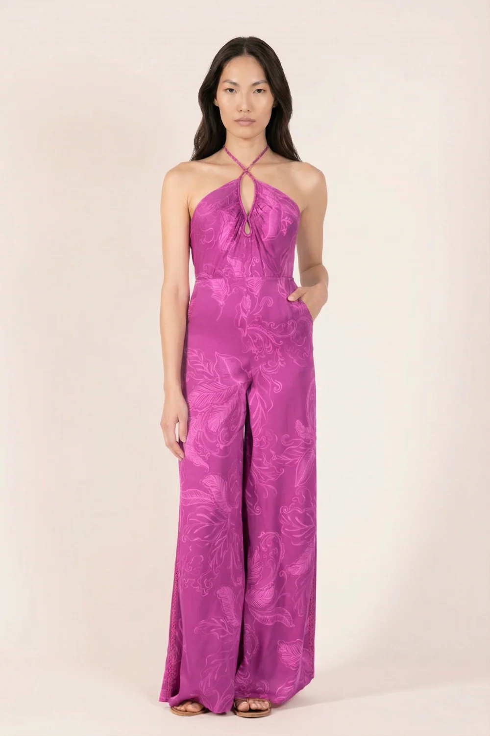 Long Jumpsuit Cilia - Purple Reef - Image 3