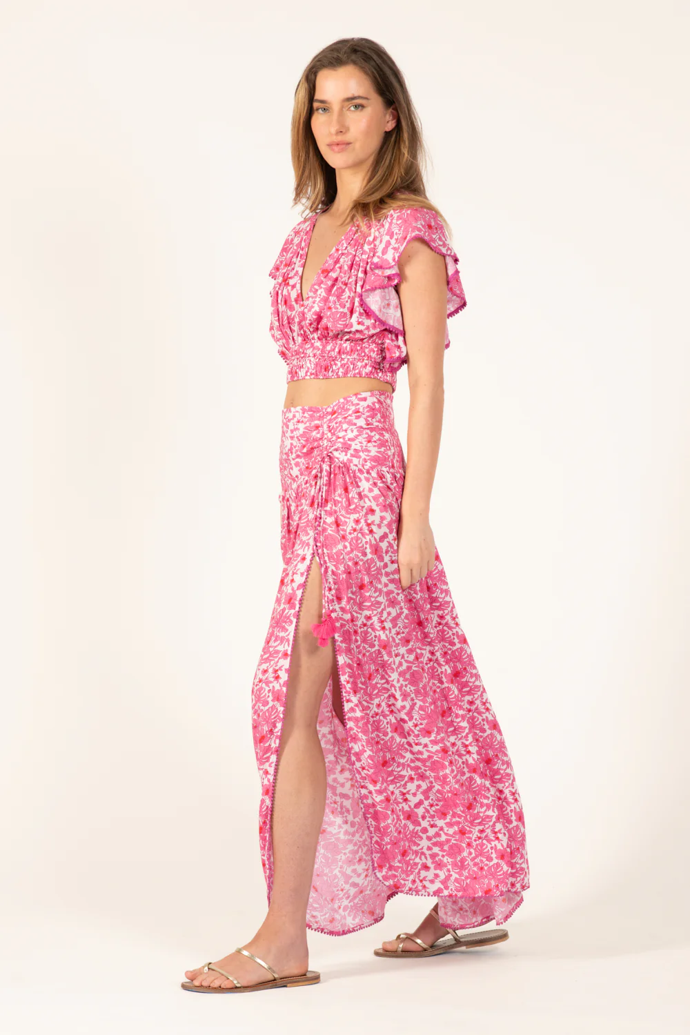 Long Skirt Carla - Pink Aquaflora - Image 3