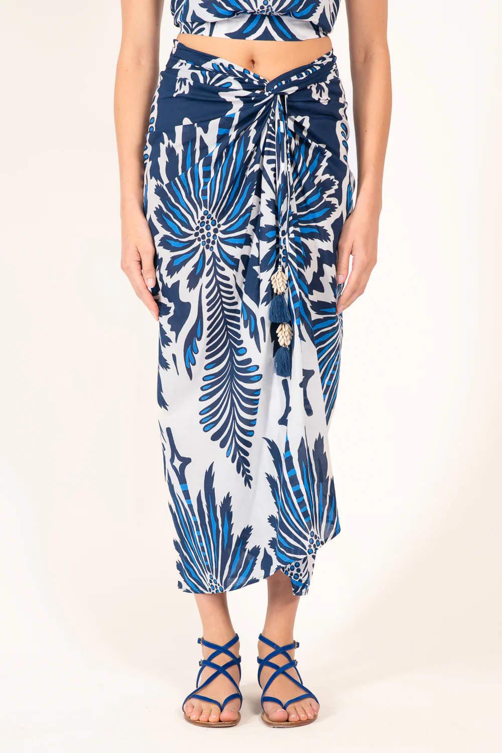 Long Skirt Uma - Navy Cartagena - Image 3