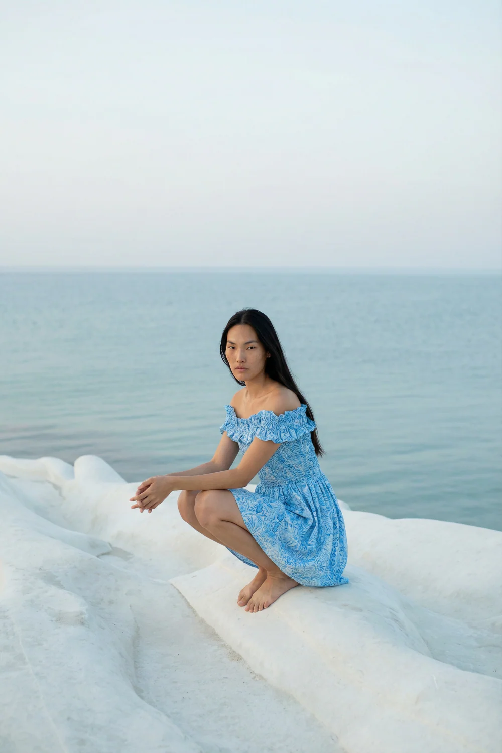 Mini Dress Amber - Blue Palmarosa