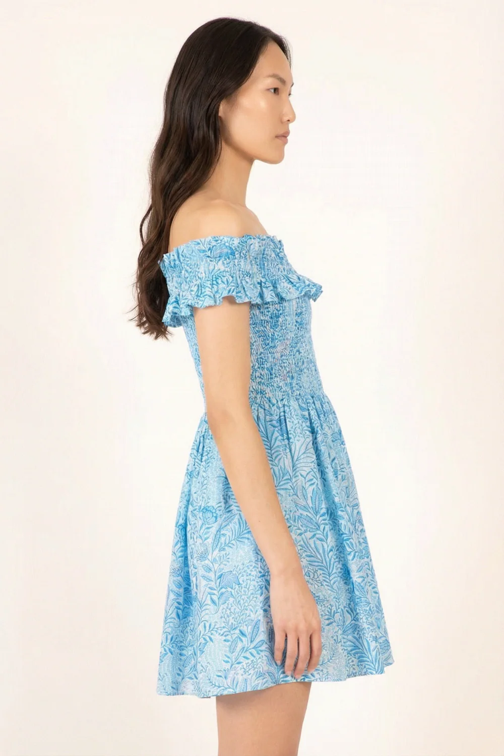 Mini Dress Amber - Blue Palmarosa - Image 3