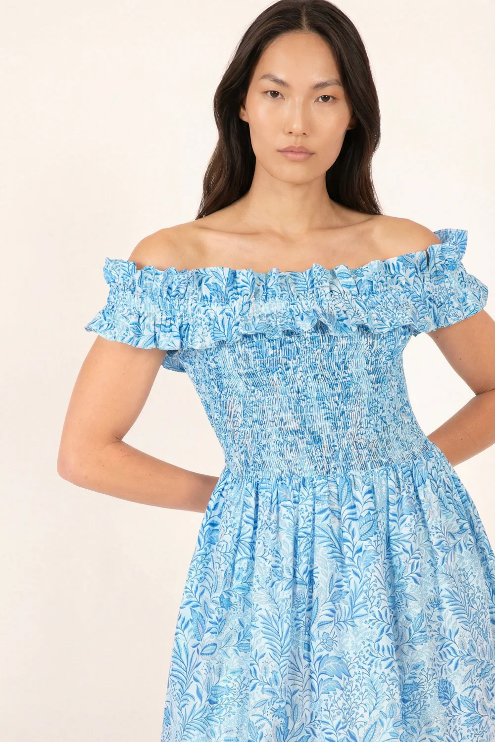 Mini Dress Amber - Blue Palmarosa - Image 4