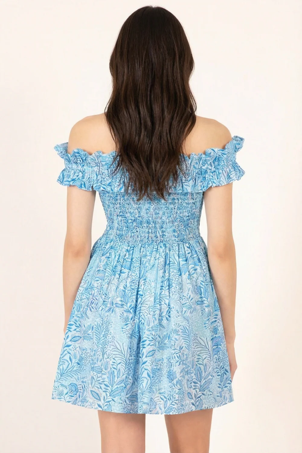Mini Dress Amber - Blue Palmarosa - Image 5