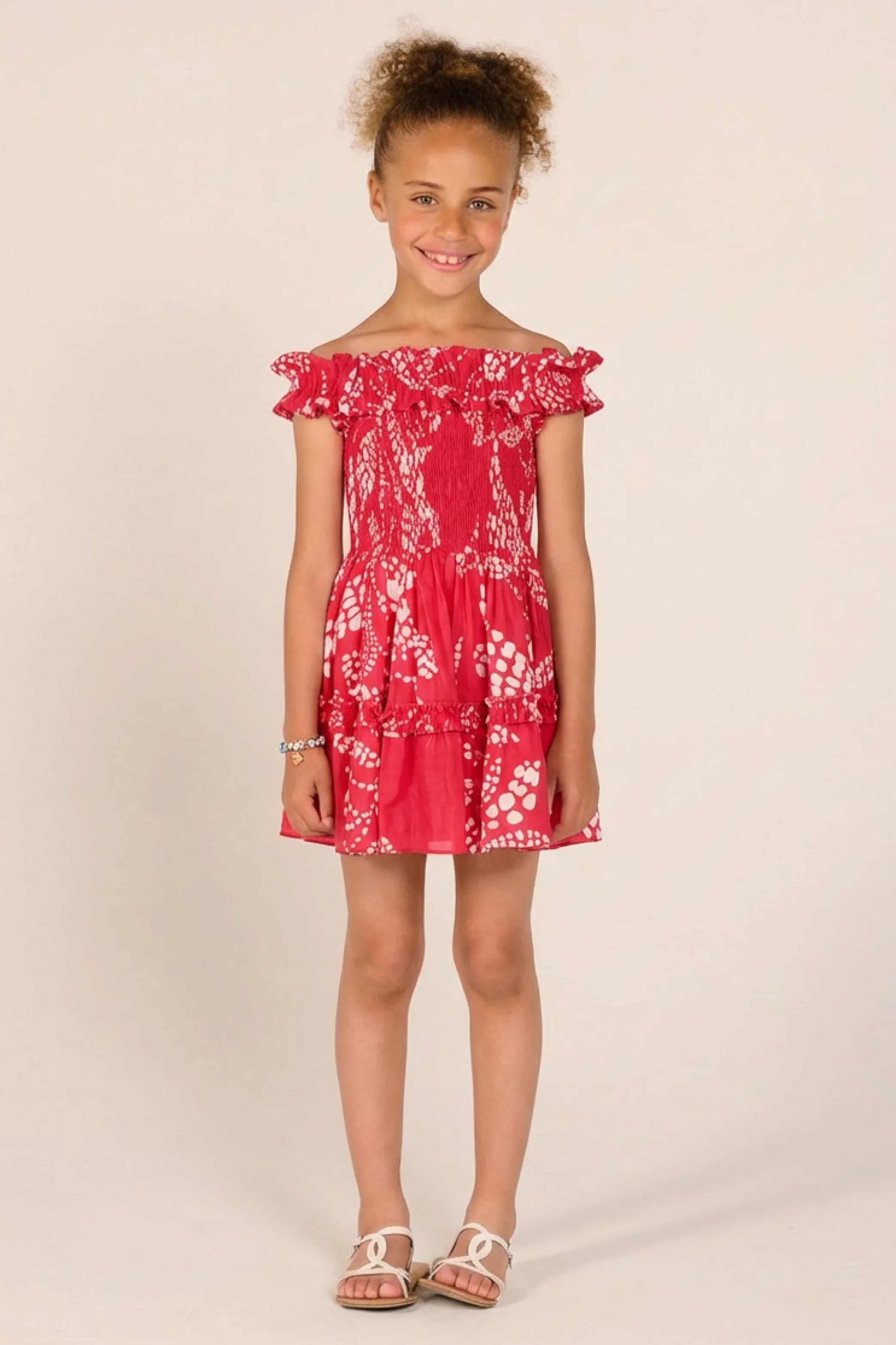 Mini Dress Amber for girls - Pink Austral