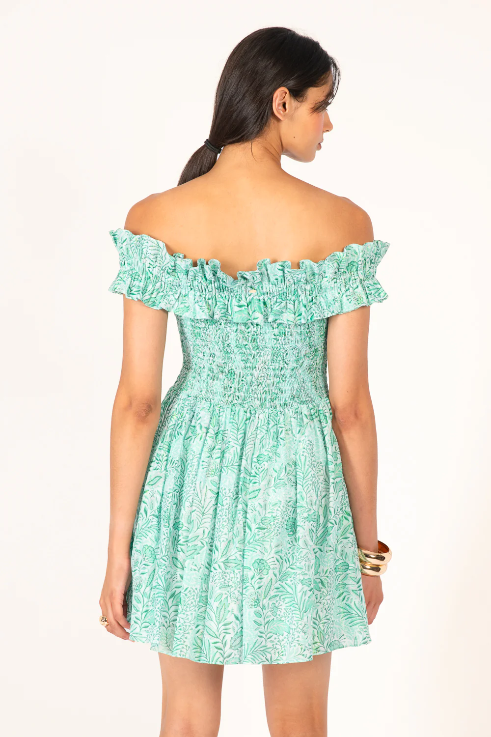 Mini Dress Amber - Green Palmarosa - Image 6