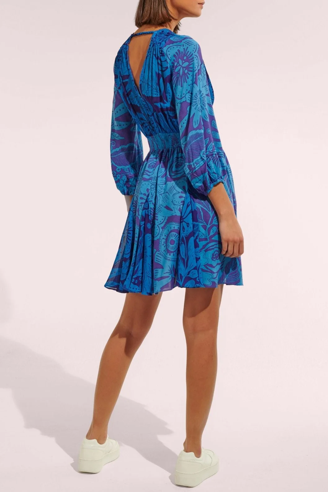 Mini Dress Anabelle - Blue Gauguin - Image 2
