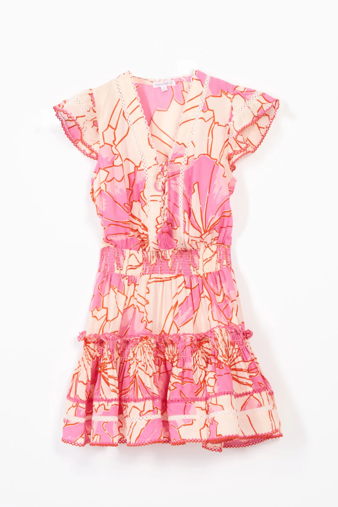 Mini Dress Anais for girls - Pink Petal - Image 2