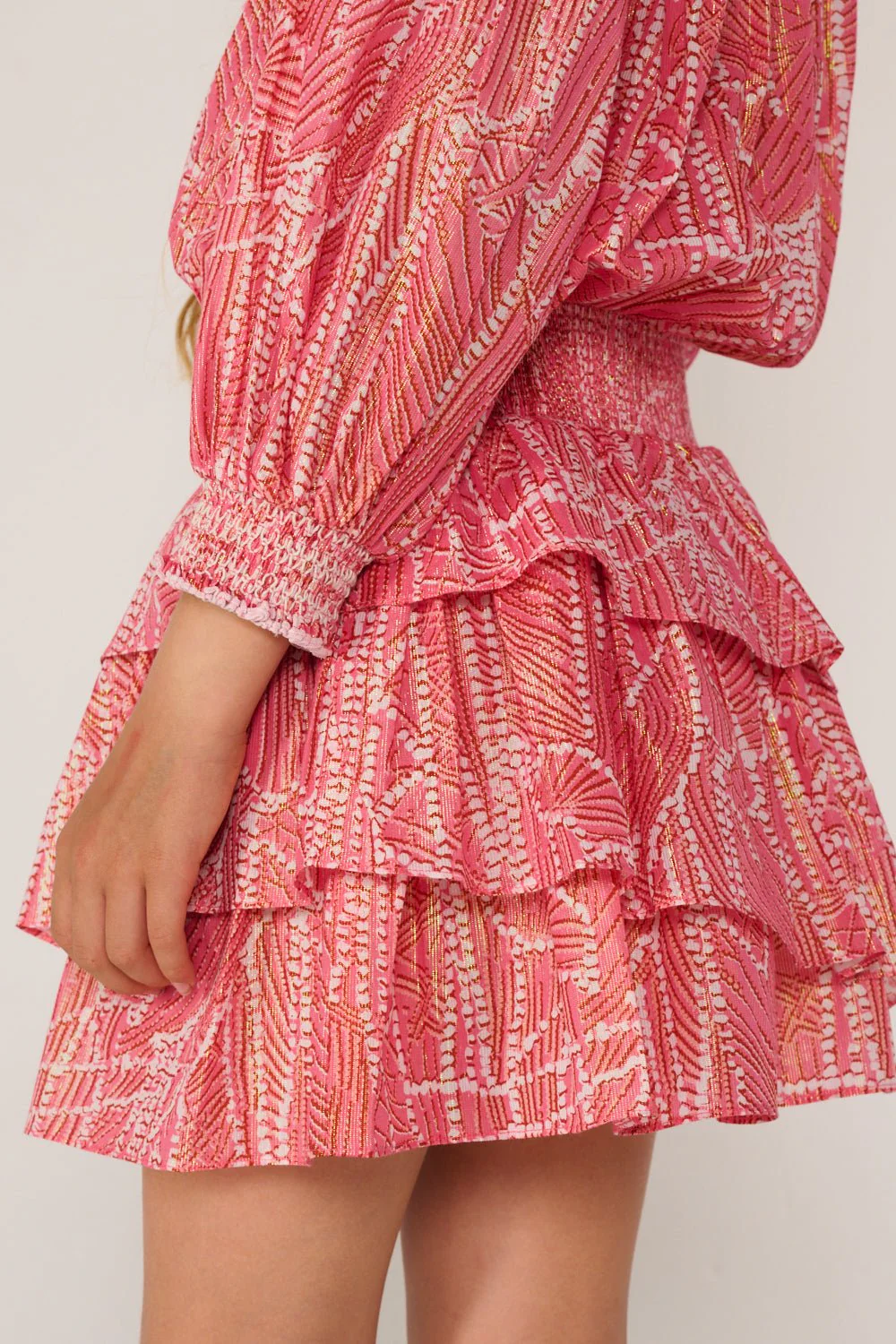 Mini Dress Anna for girls - Pink Akoya - Image 5