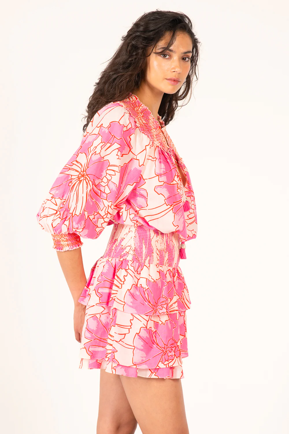 Mini Dress Anna - Pink Petal - Image 2