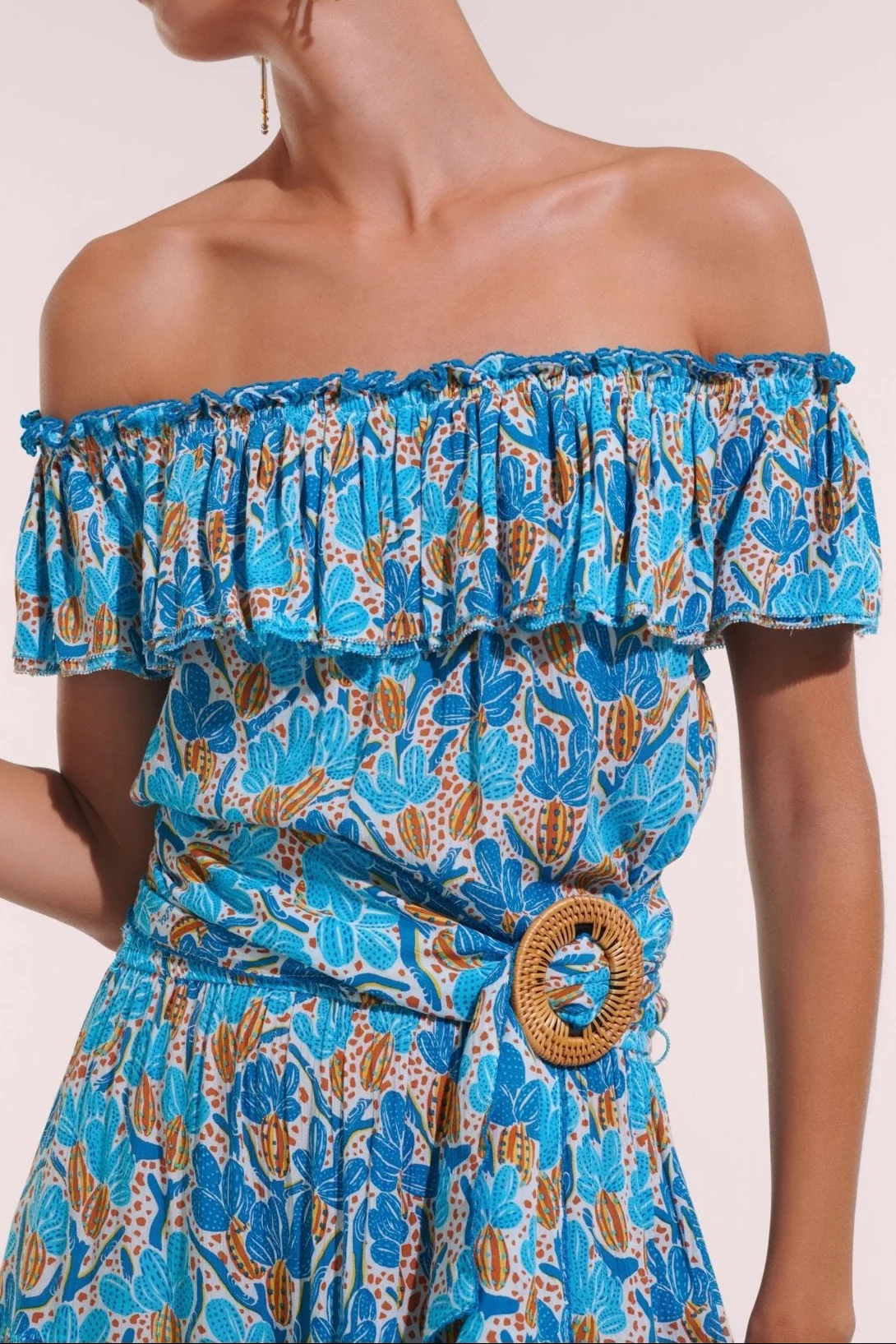 Mini Dress Bella - Blue Kaktus - Image 2