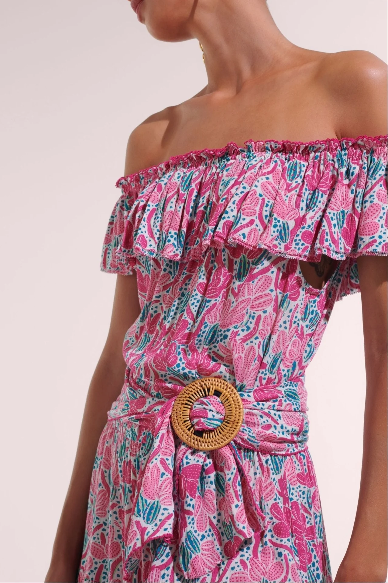 Mini Dress Bella - Pink Kaktus - Image 2