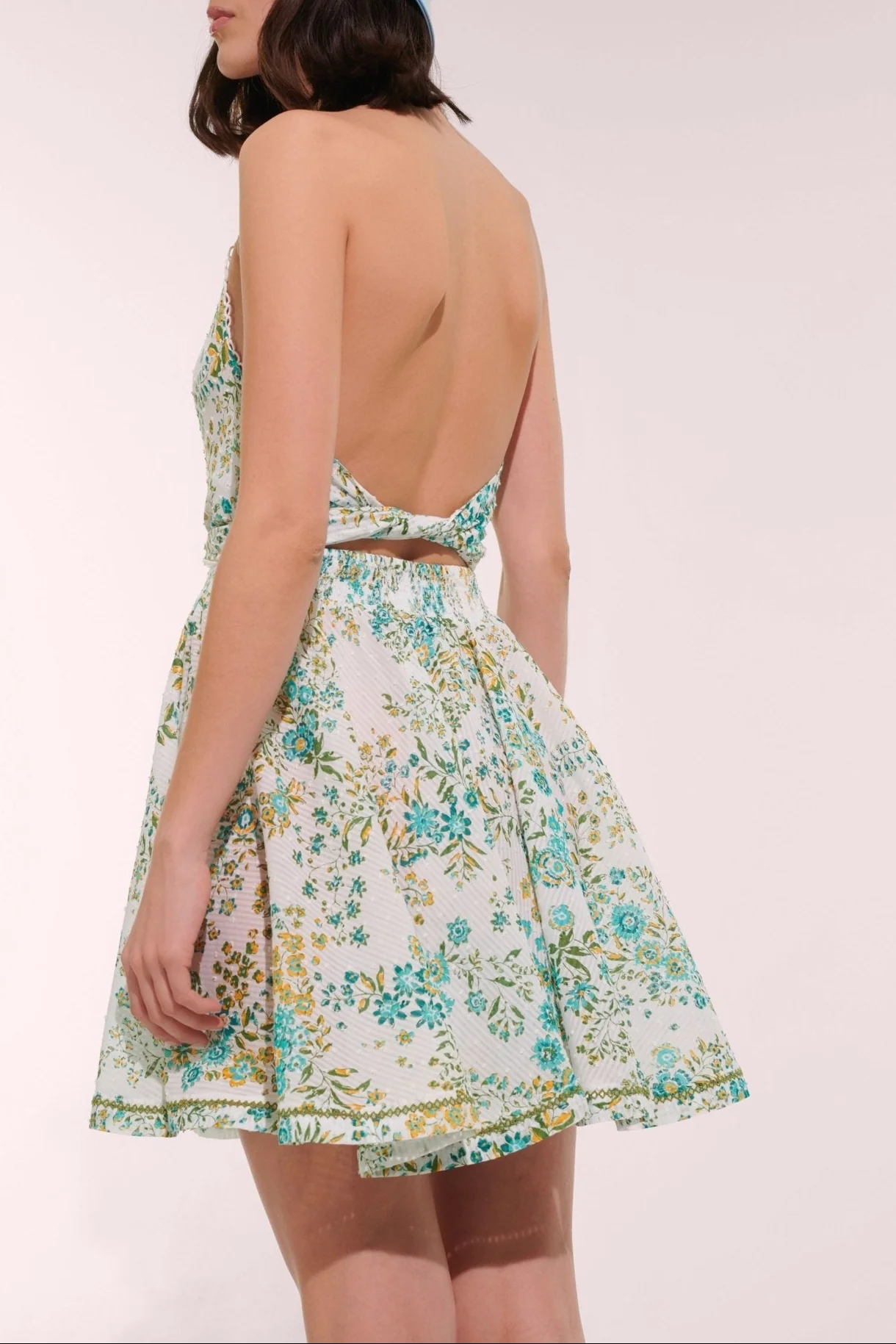 Mini Dress Beth - Aqua Queen Liberty - Image 2