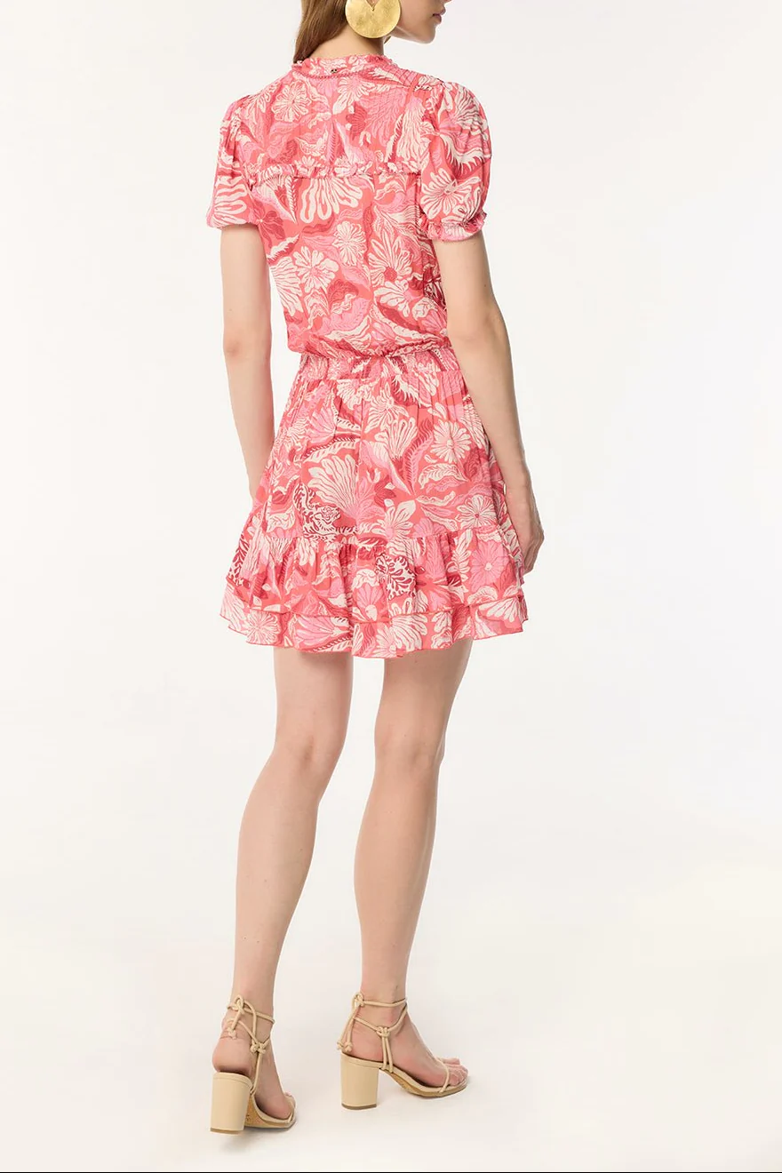 Mini Dress Bibi - Pink Tiger Lily - Image 3