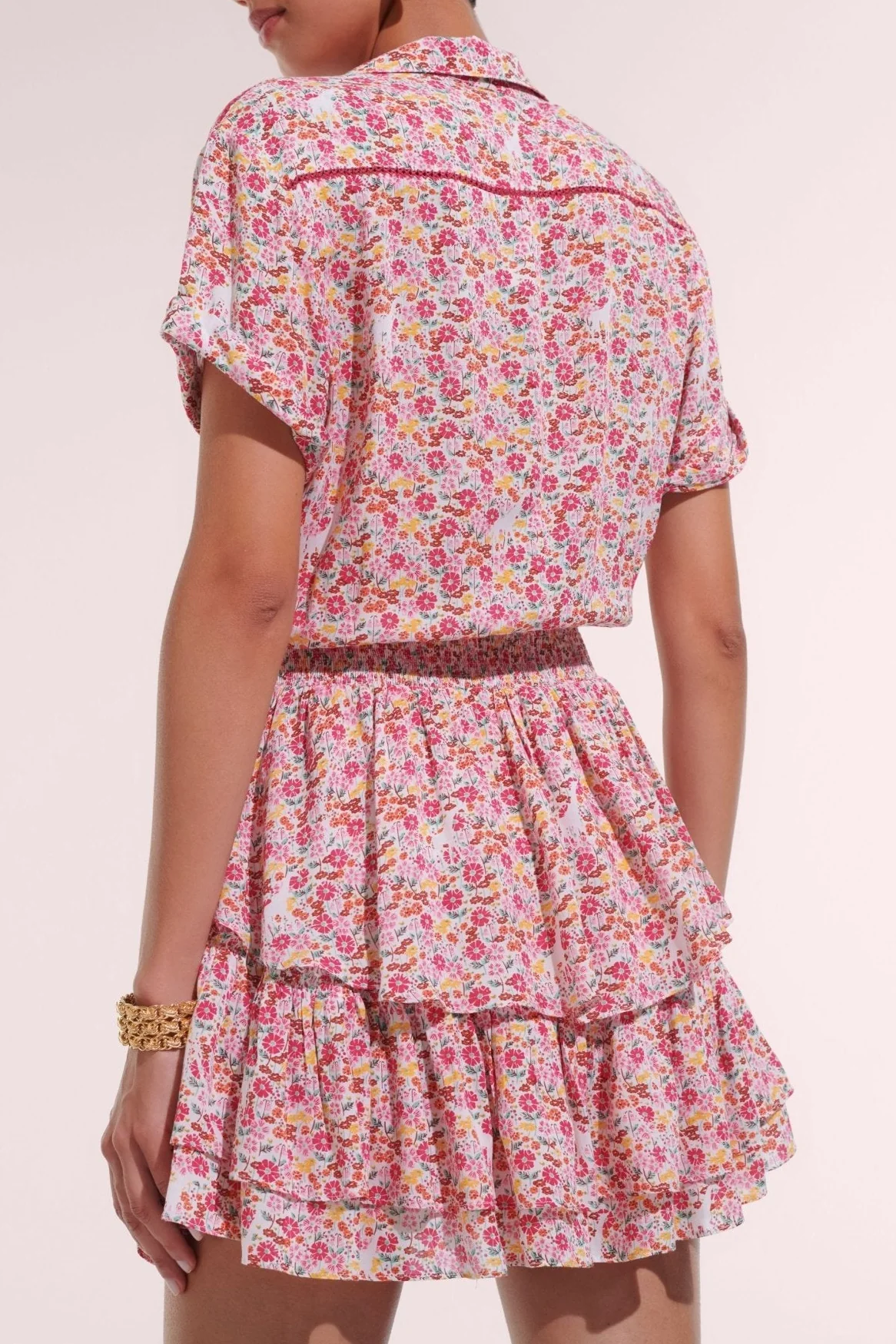Mini Dress Brenda - Pink Jardin - Image 3