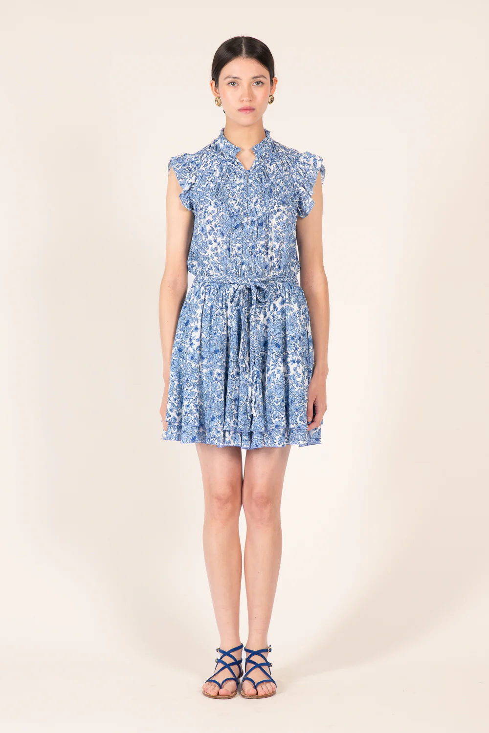 Mini Dress Callie - Blue Aquaflora - Image 4