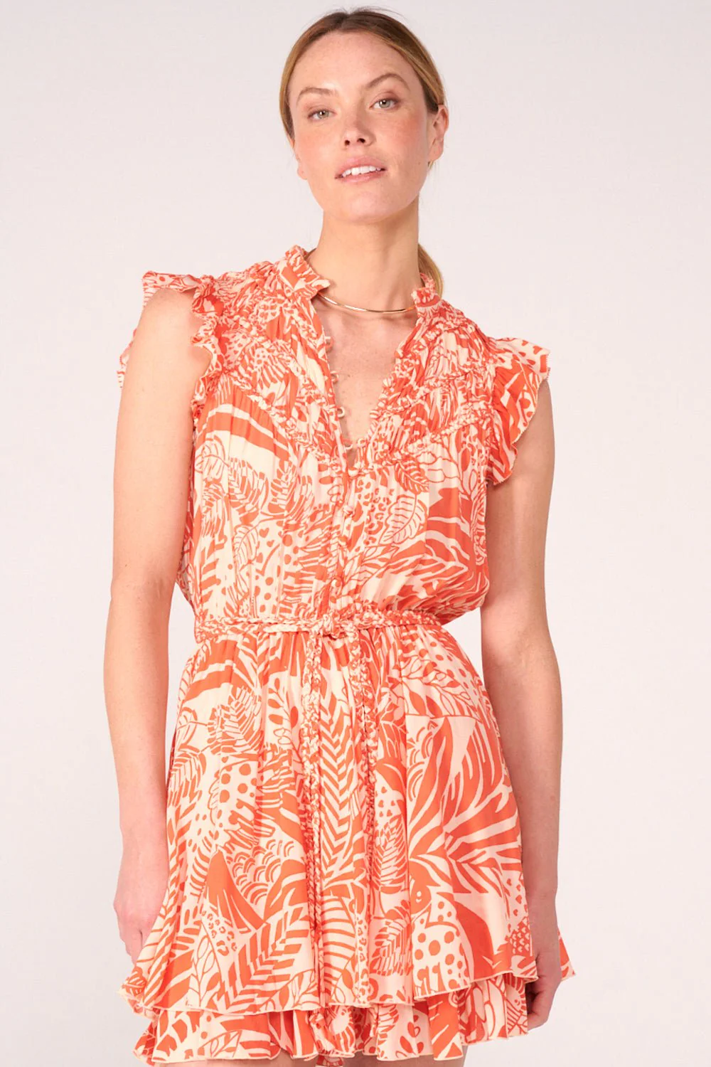 Mini Dress Callie - Orange Toucan