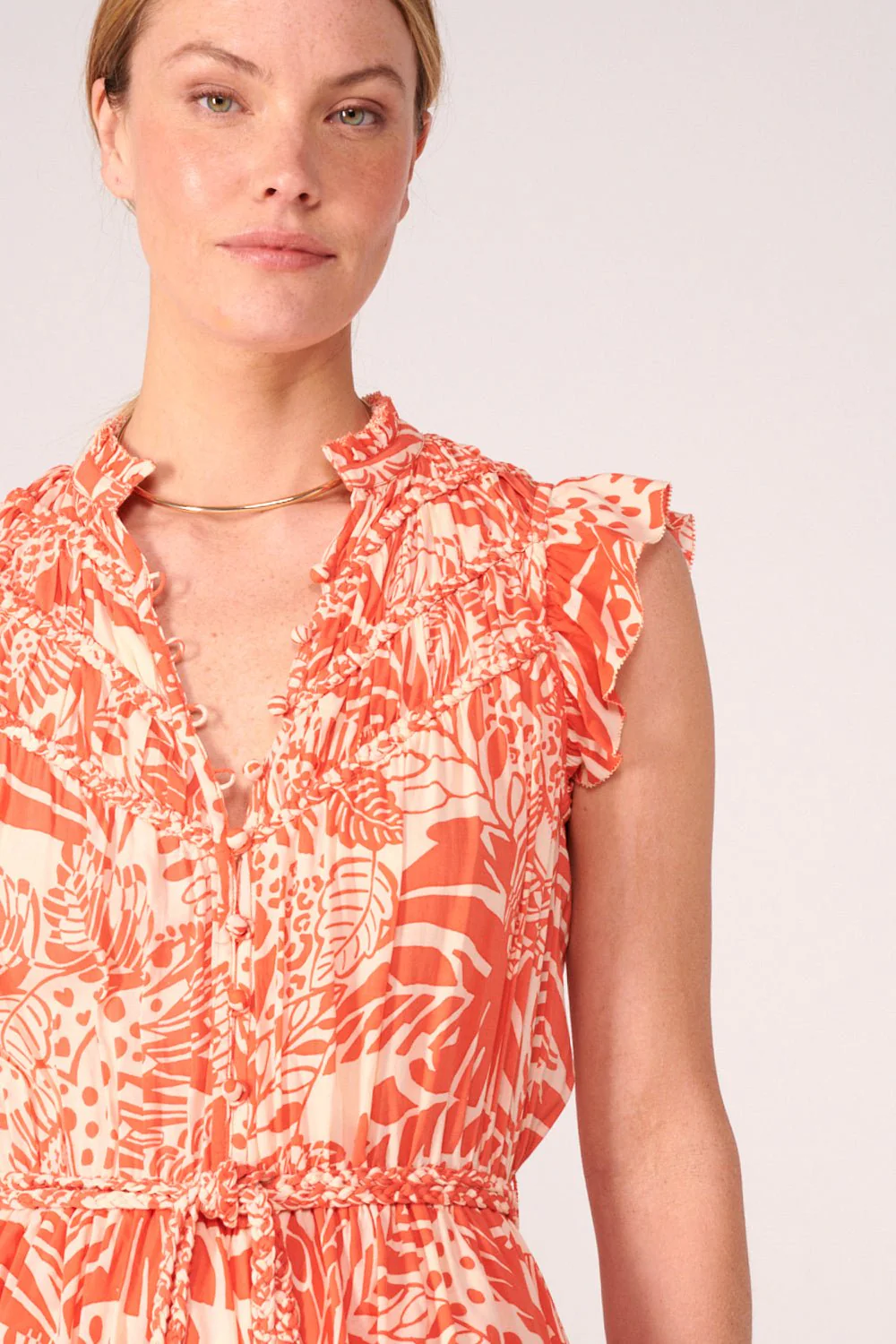 Mini Dress Callie - Orange Toucan - Image 2