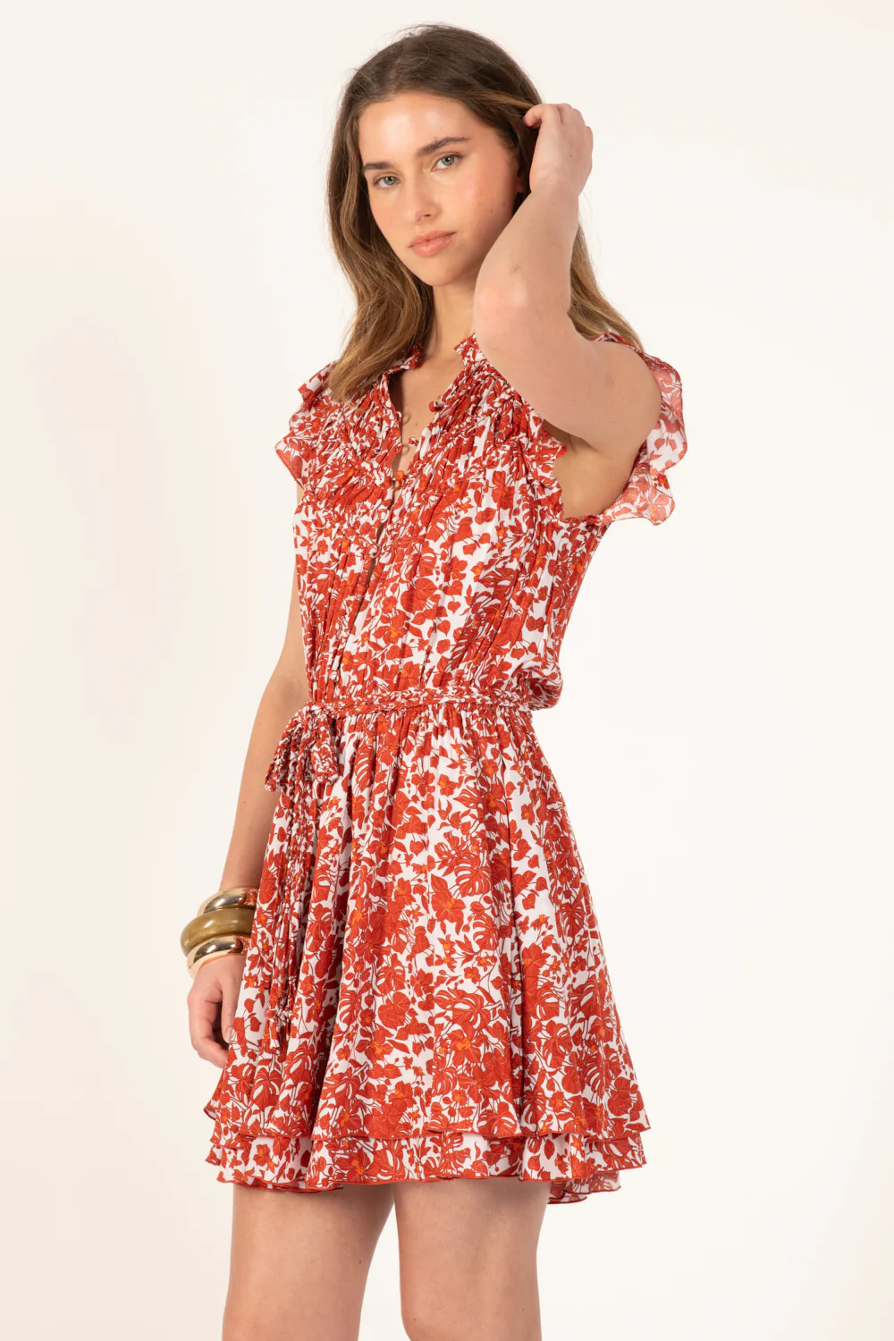 Mini Dress Callie - Paprika Aquaflora - Image 3
