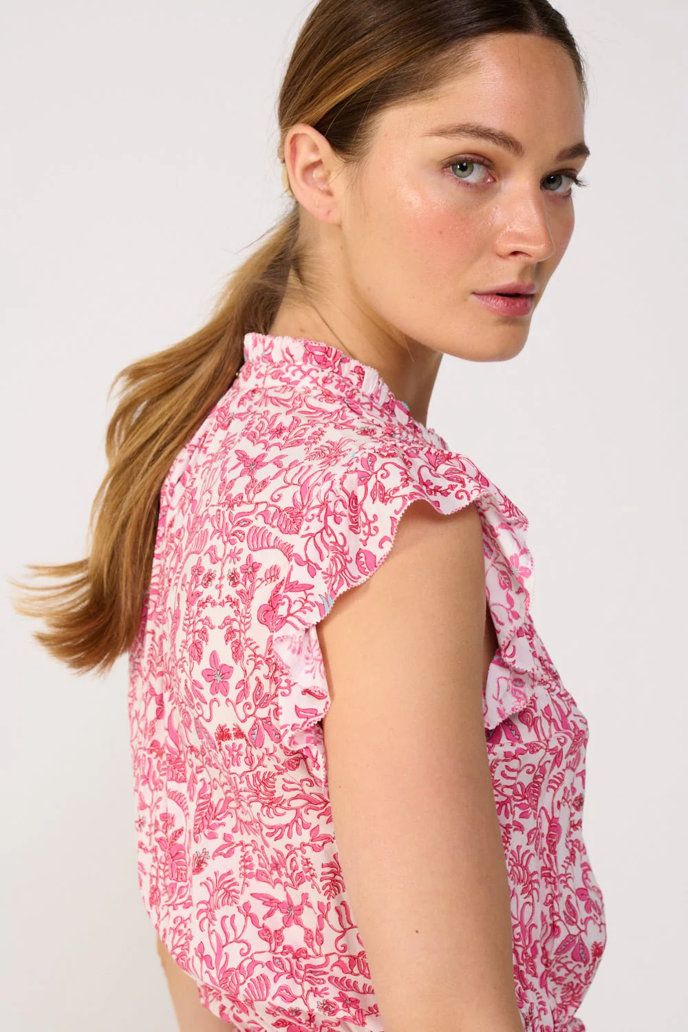 Mini Dress Callie - Pink Tiare - Image 3