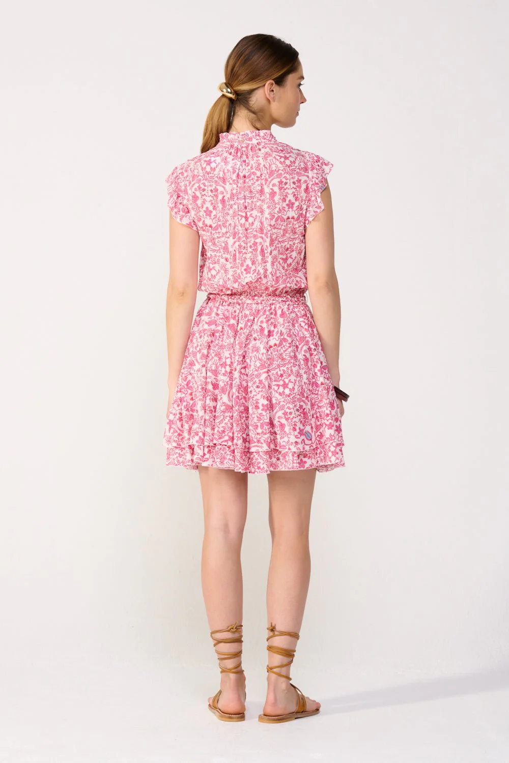 Mini Dress Callie - Pink Tiare - Image 5