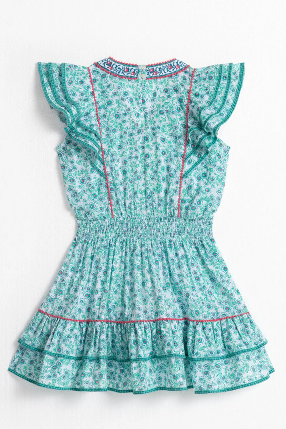Kids Mini Dress Camila - Aqua Anemone - Image 2