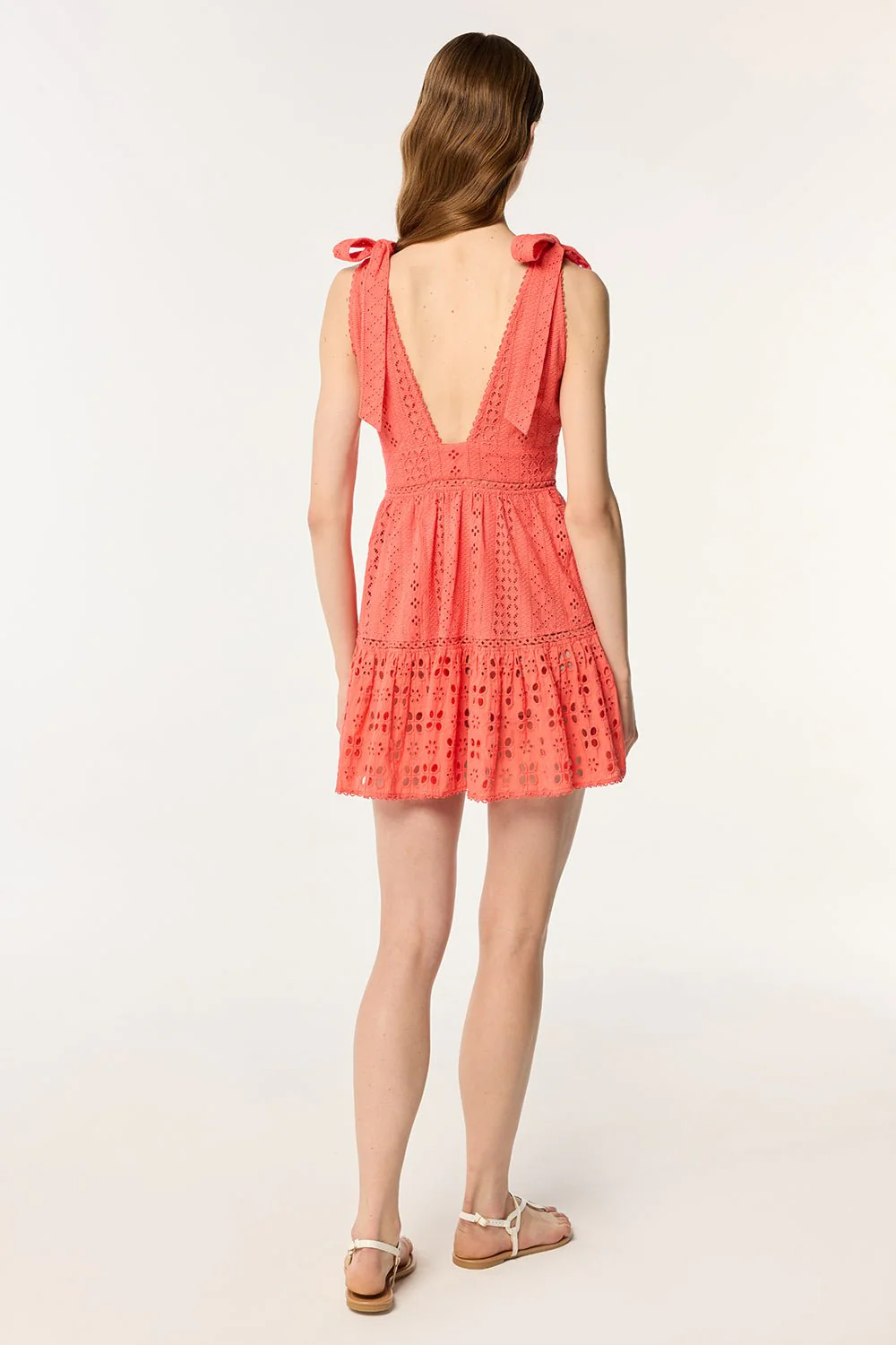 Mini Dress Cara - Coral - Image 4