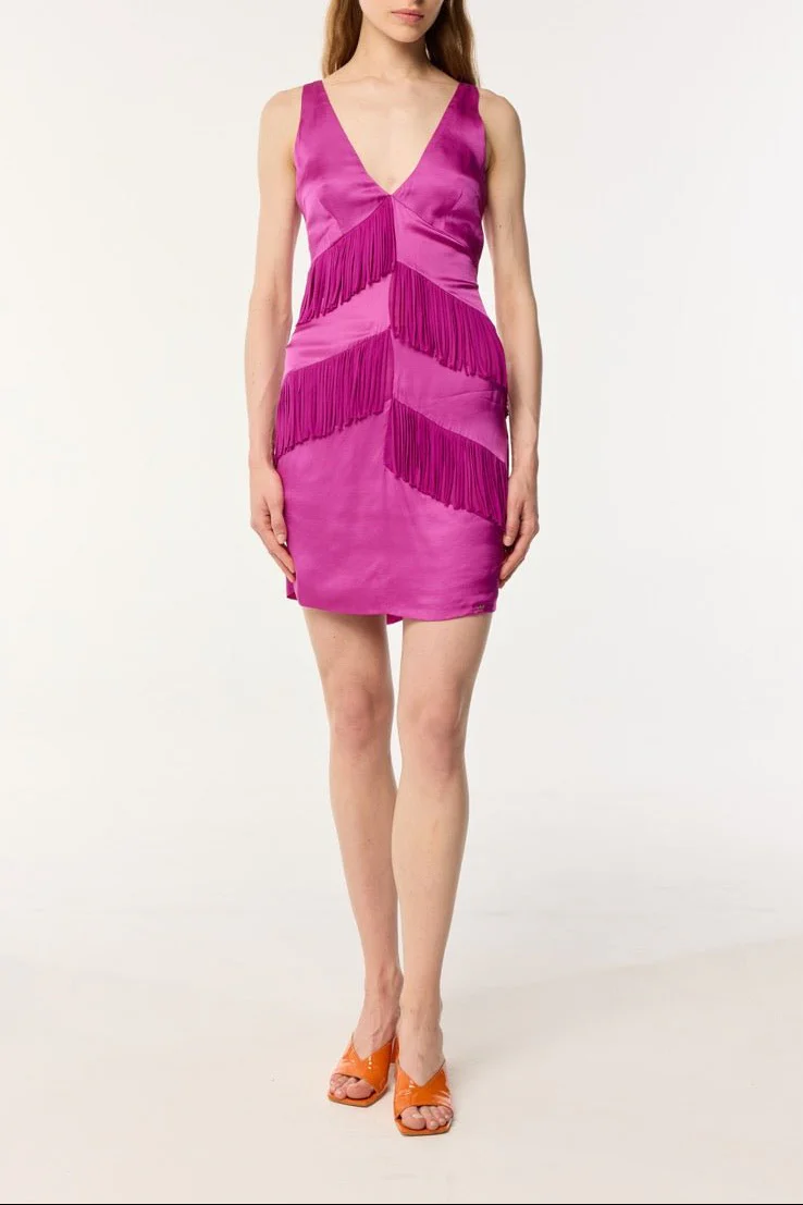 Mini Dress Carmen - Purple - Image 3
