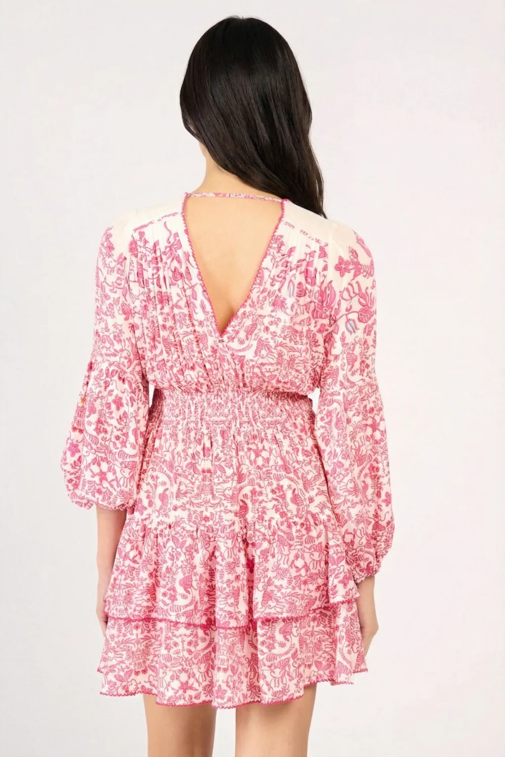 Mini Dress Chiara - Pink Tiare - Image 4