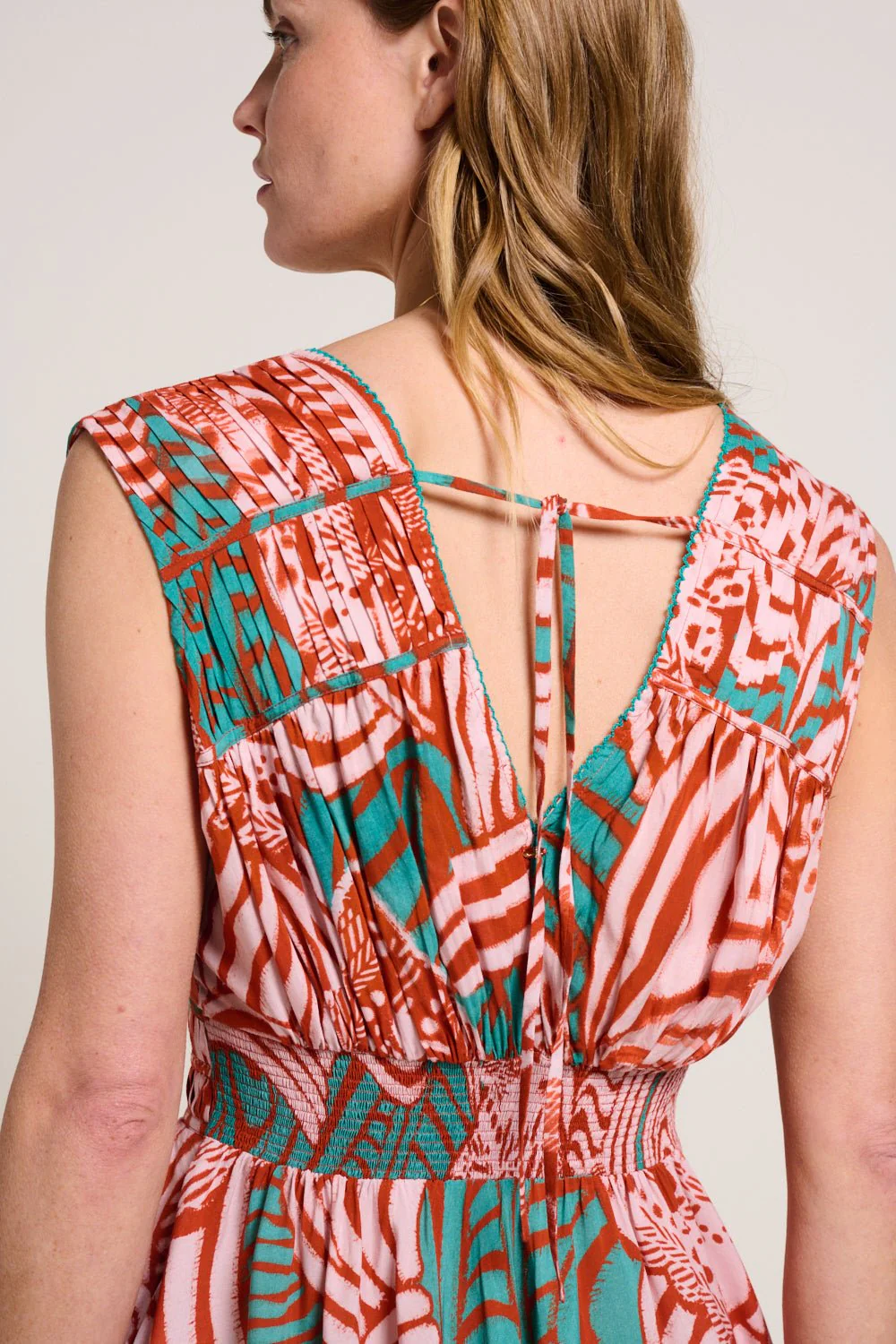 Mini Dress Ciao - Brick Japonism - Image 4