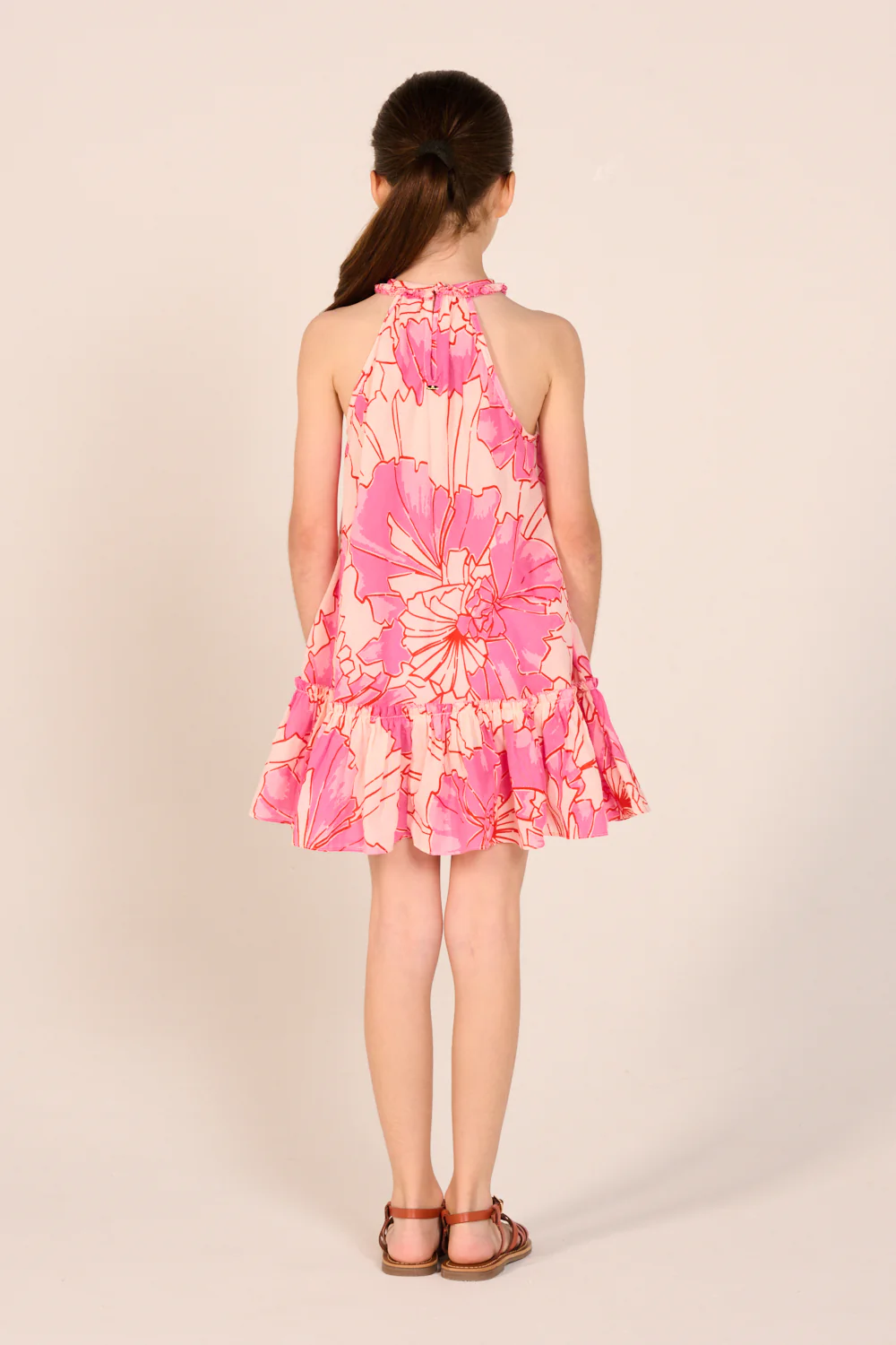 Mini Dress Cleo for girls - Pink Petal - Image 5