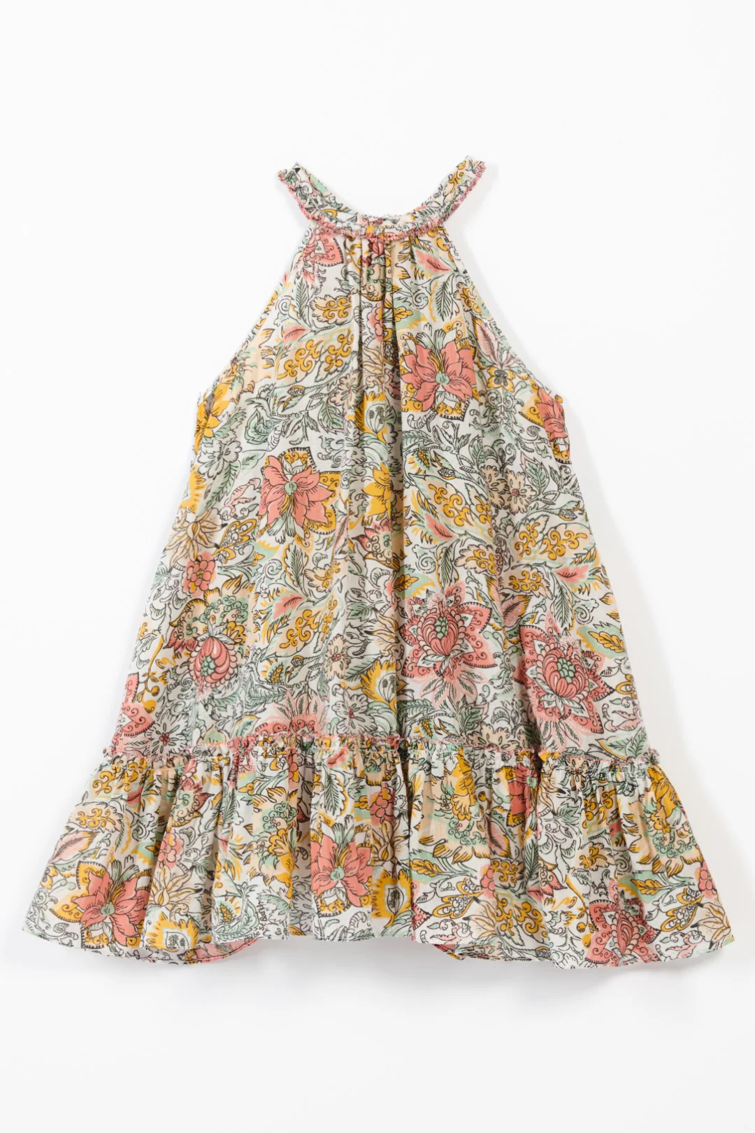Mini Dress Cleo for girls - Yellow Nusa - Image 2