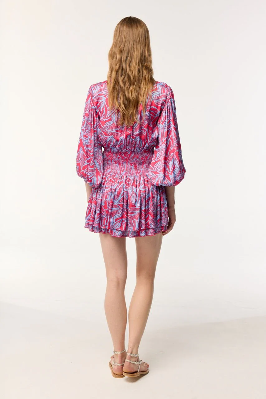 Mini Dress Colleen - Pink Pop Tiger - Image 3