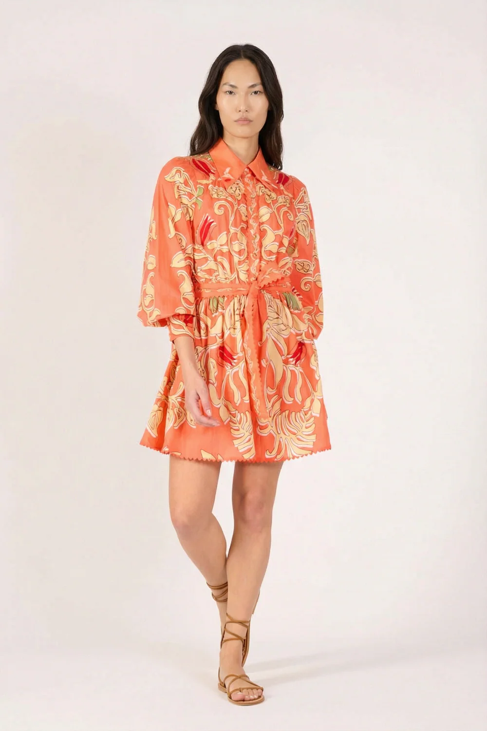 Mini Dress Conti - Orange Ritual - Image 2