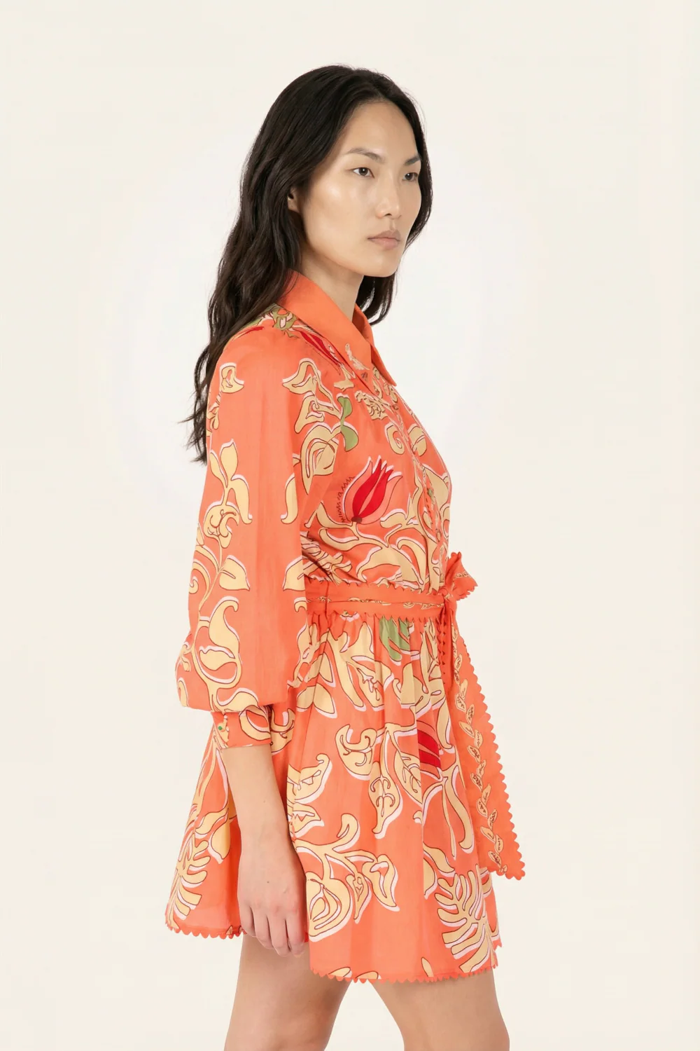 Mini Dress Conti - Orange Ritual - Image 3