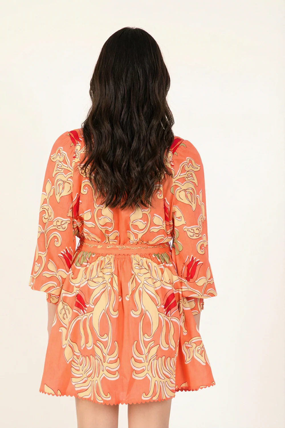 Mini Dress Conti - Orange Ritual - Image 4