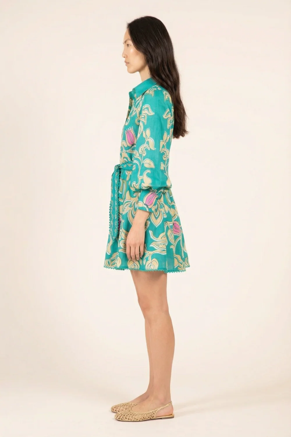Mini Dress Conti - Turquoise Ritual - Image 3