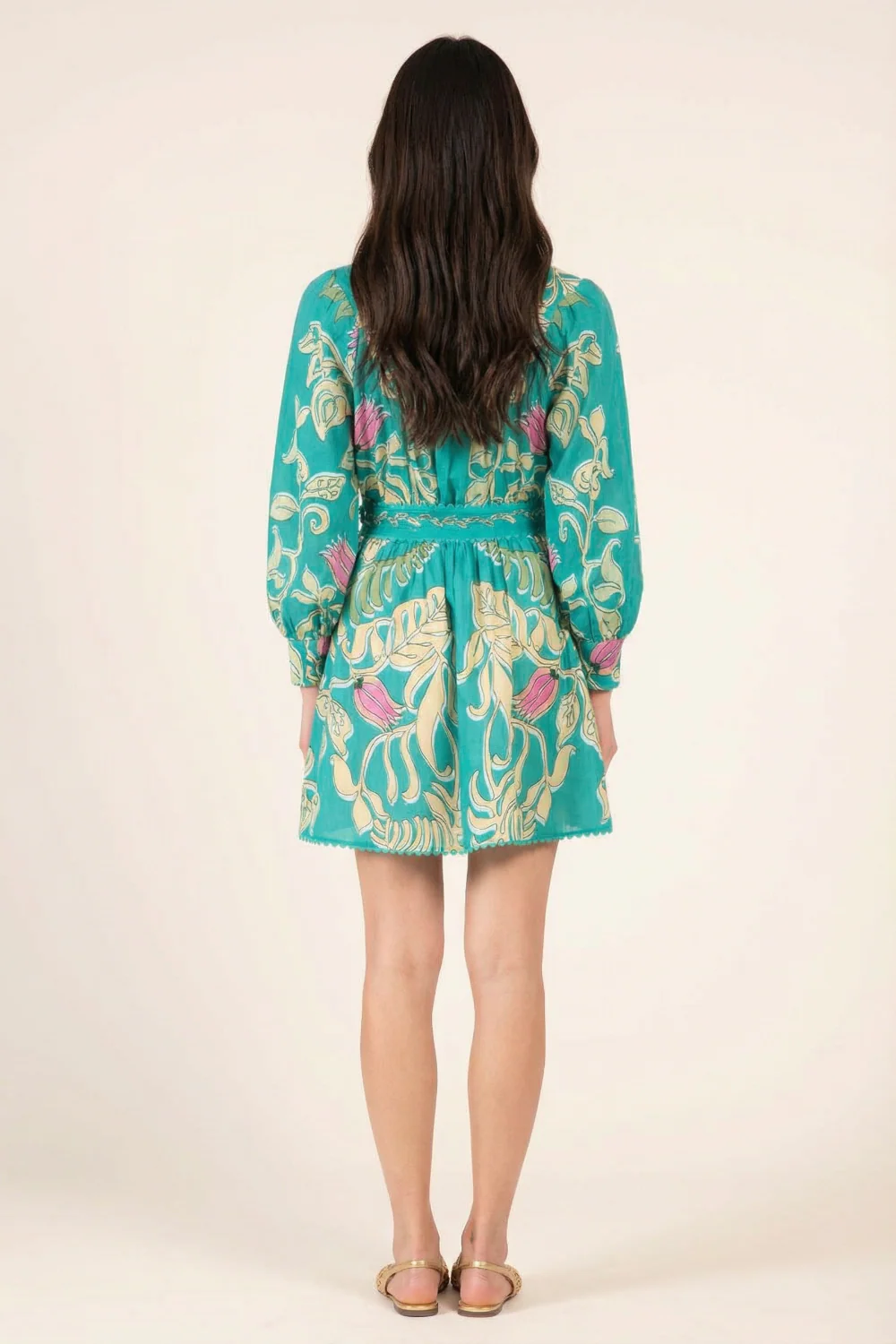 Mini Dress Conti - Turquoise Ritual - Image 4